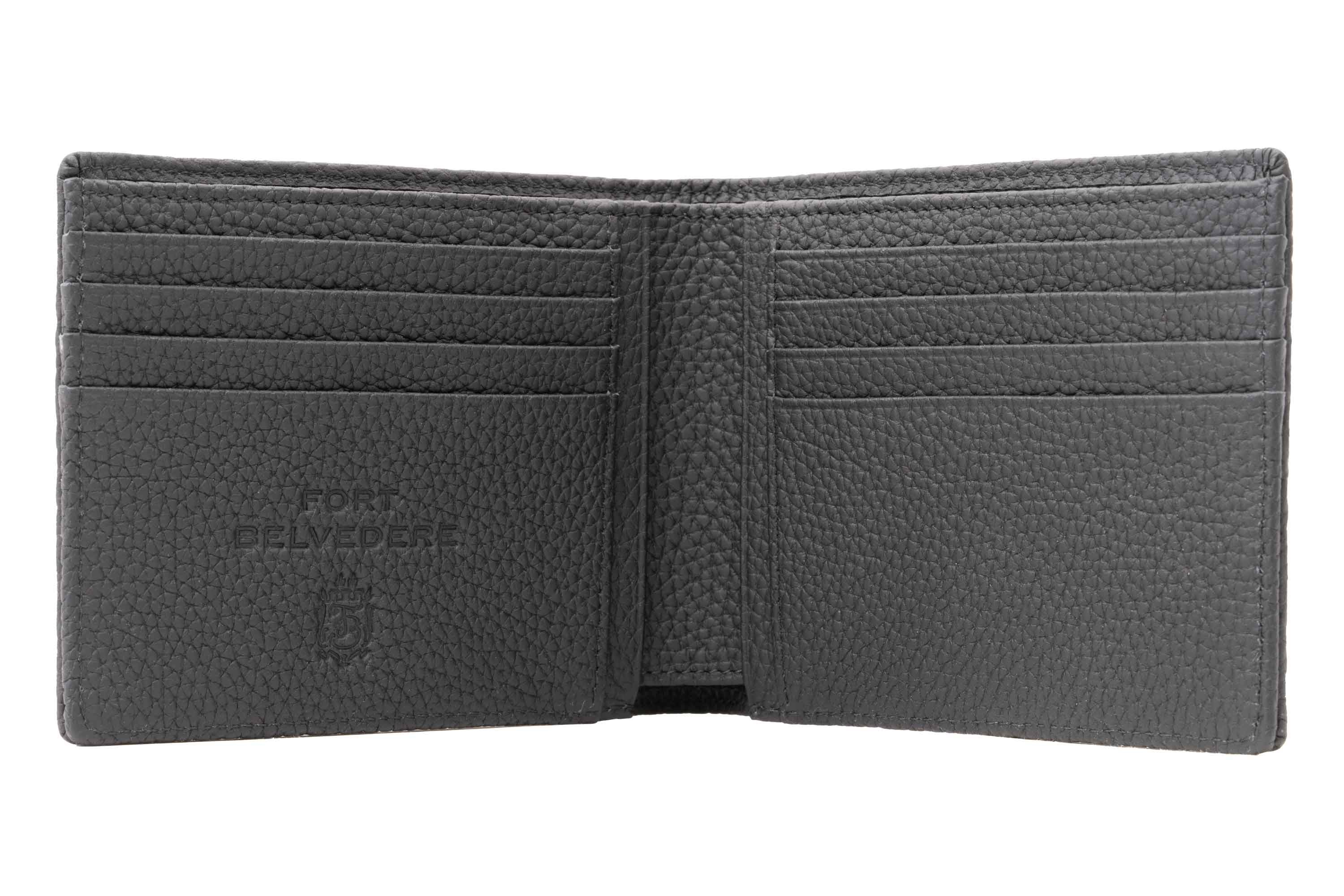 Le Grand 10 Card Black Togo Calf Leather Wallet - Image 11