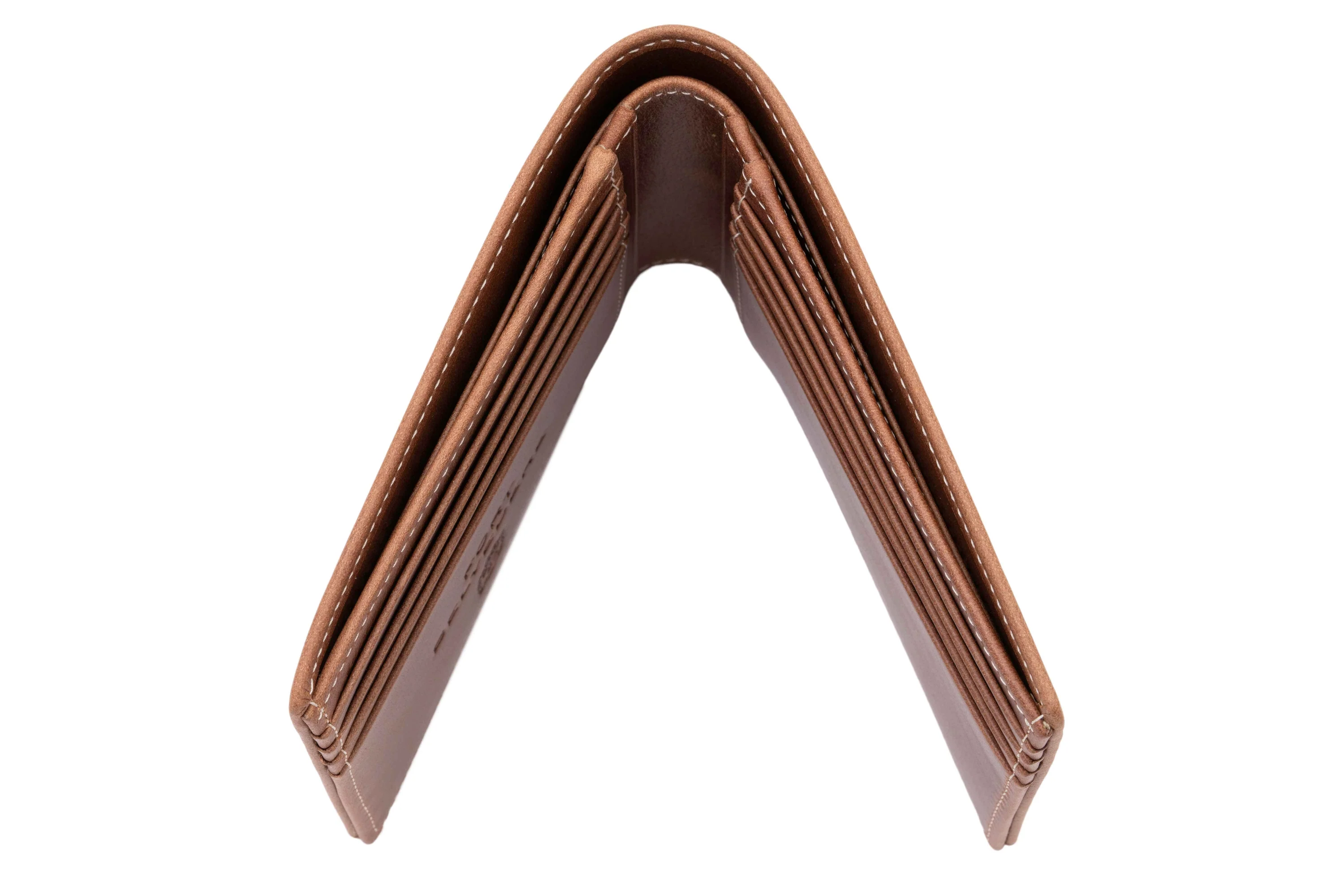 Le Grand 10 Card Saddle Brown Dumont Leather Wallet - Image 10