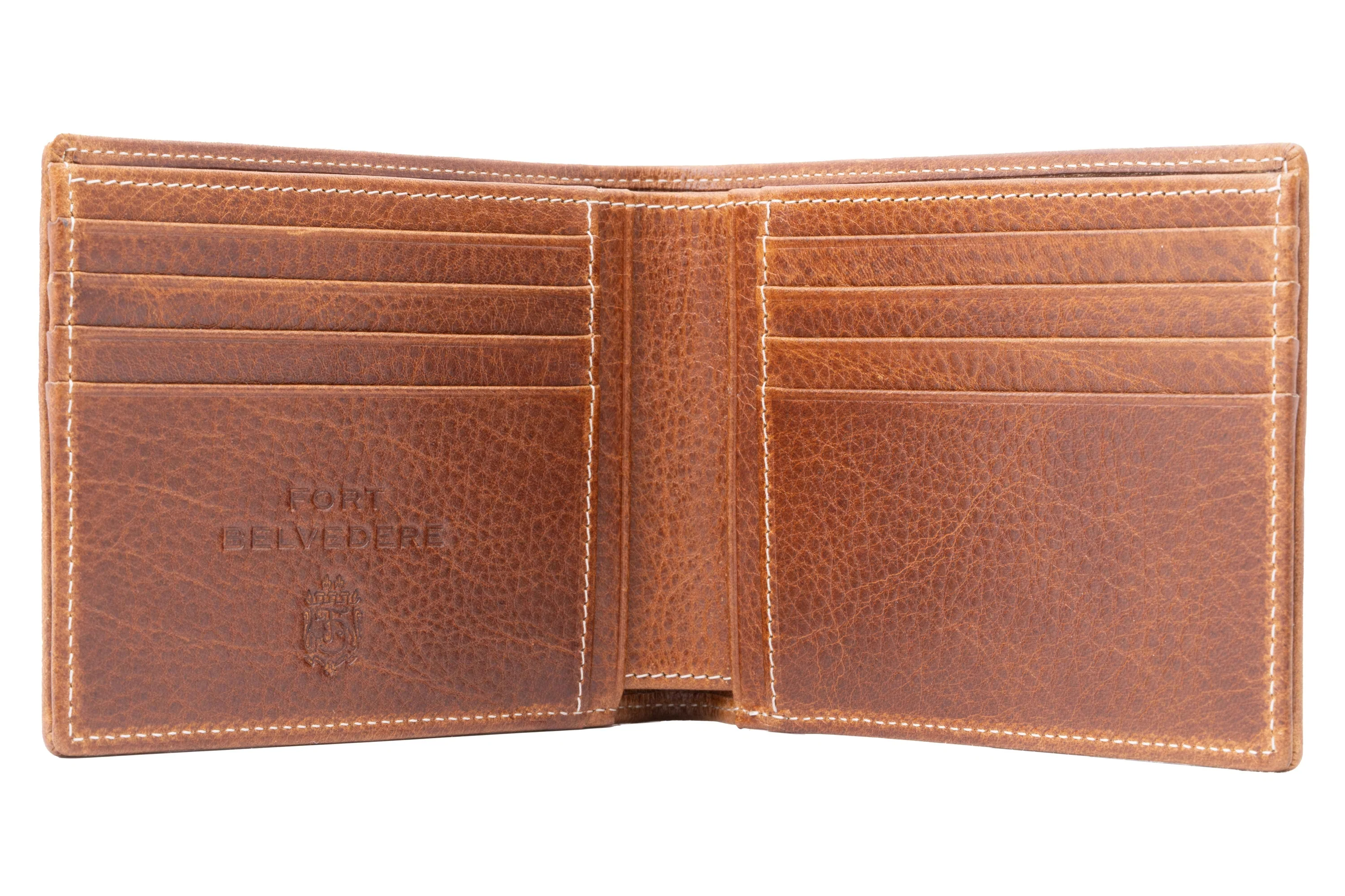 Le Grand 10 Card Saddle Brown Dumont Leather Wallet - Image 9