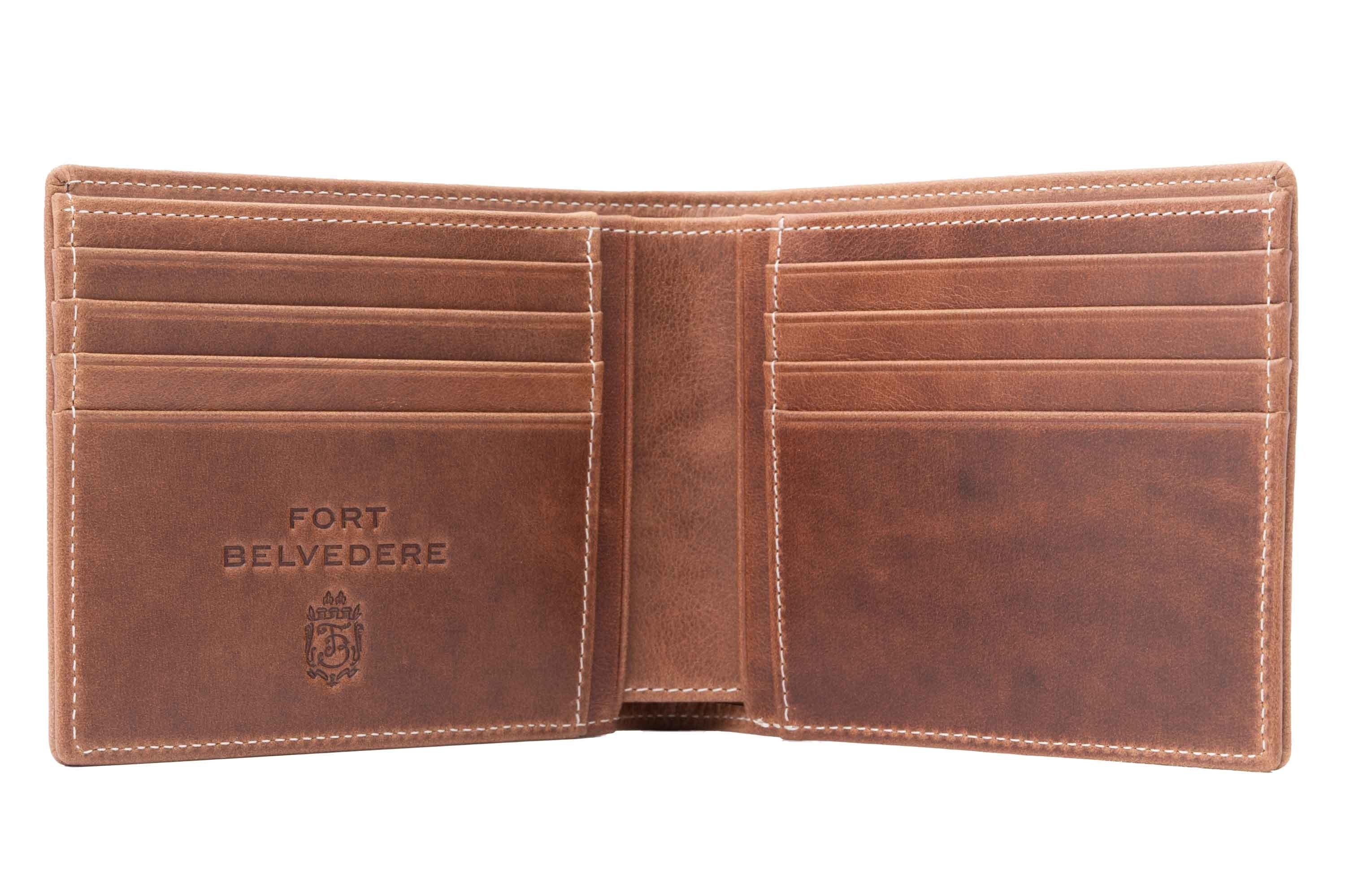 Le Grand 10 Card Saddle Brown Montecristo Leather Wallet - Image 11