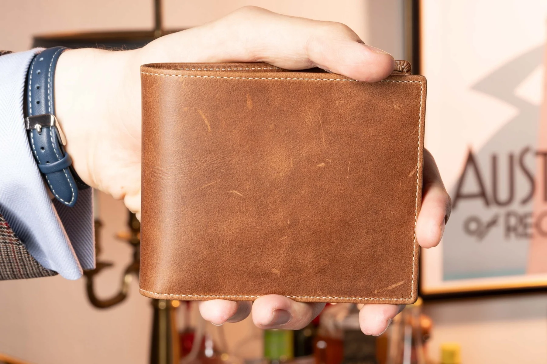 Le Grand 10 Card Saddle Brown Montecristo Leather Wallet - Image 16