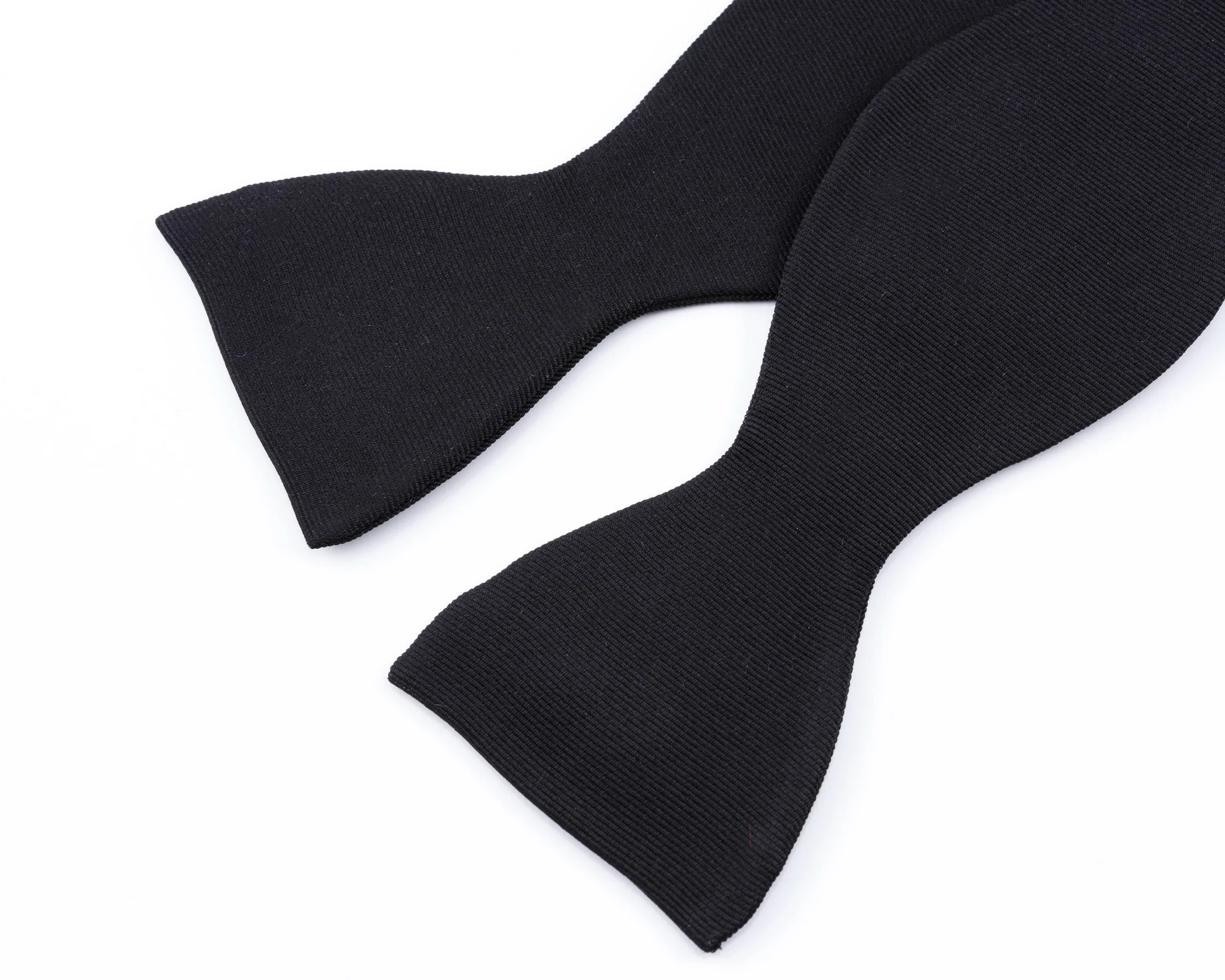 Black Butterfly Silk Faille Grosgrain Bow Tie - Image 10