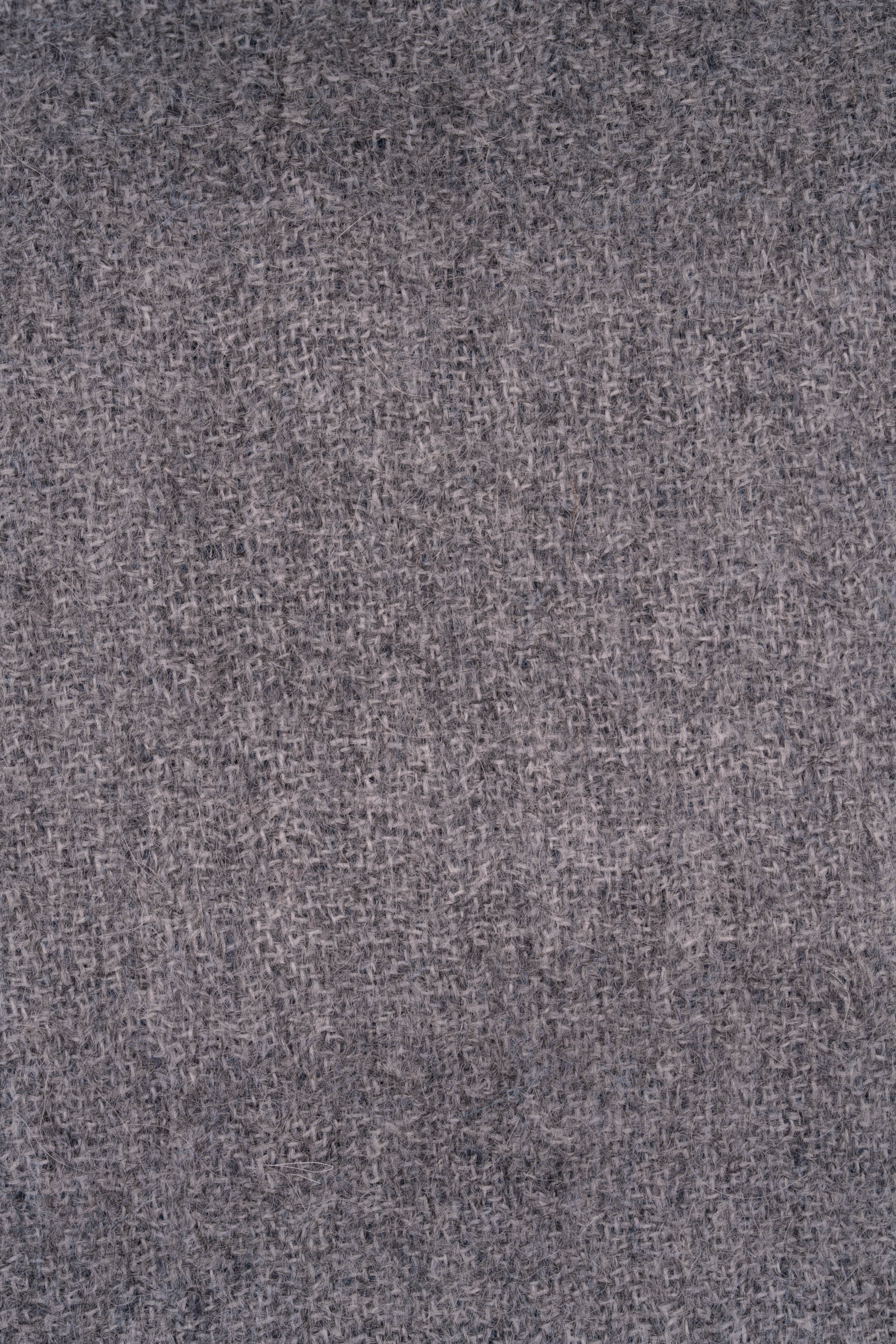 Blue & Gray Double Sided Alpaca Scarf - Image 10