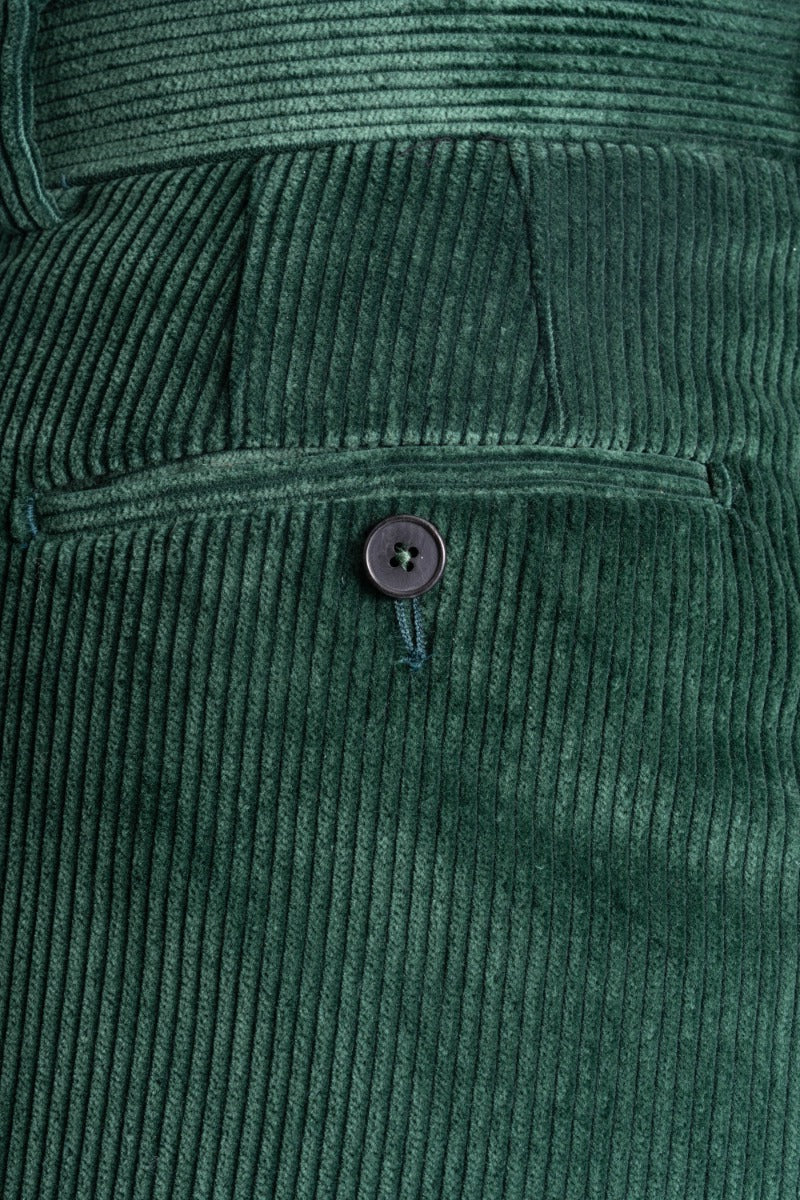 British Racing Green Stancliffe Corduroy Trousers - Image 7