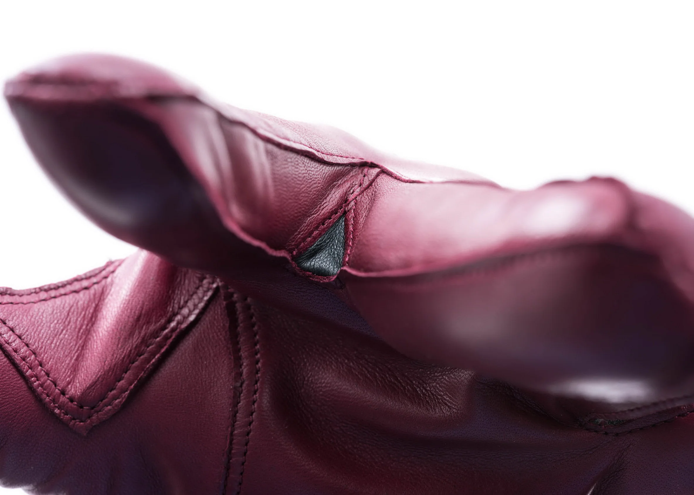 Burgundy Lamb Nappa Leather Dress Gloves - Image 6