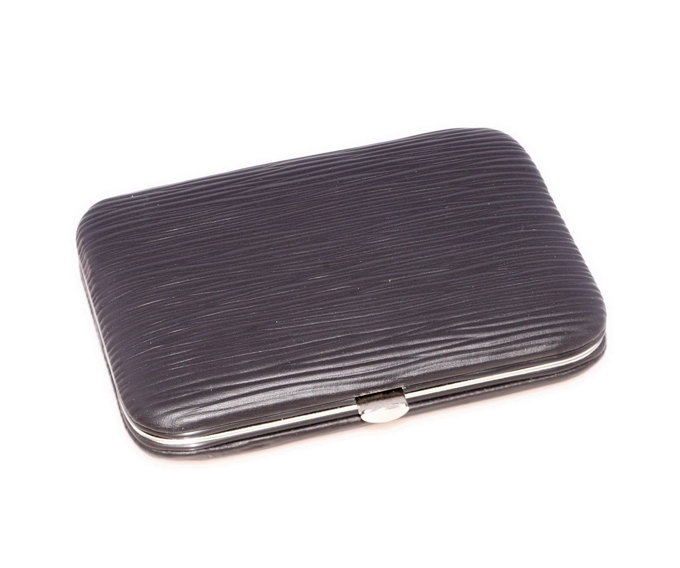 Black & Red Leather Business Card Case - Image 3