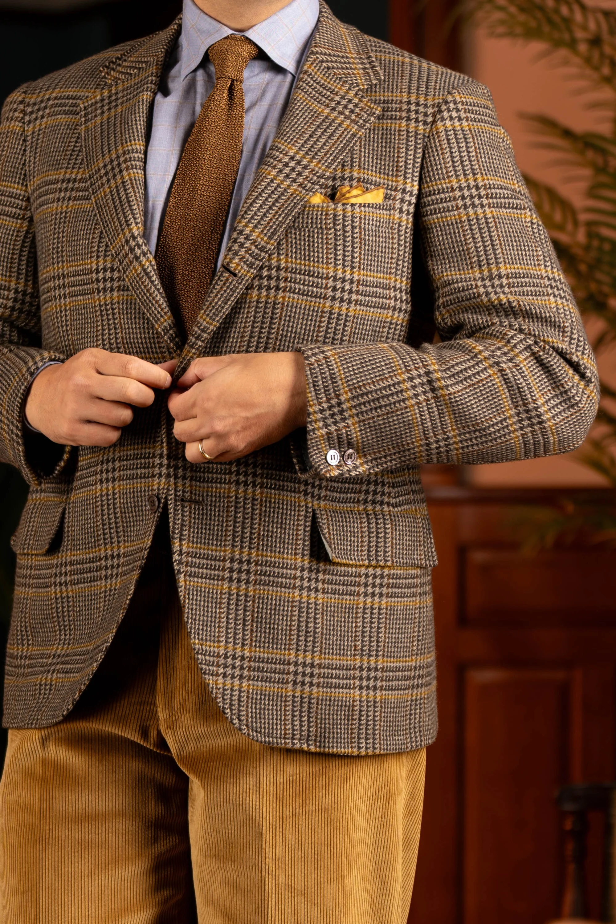 Camel Stancliffe Corduroy Trousers - Image 6