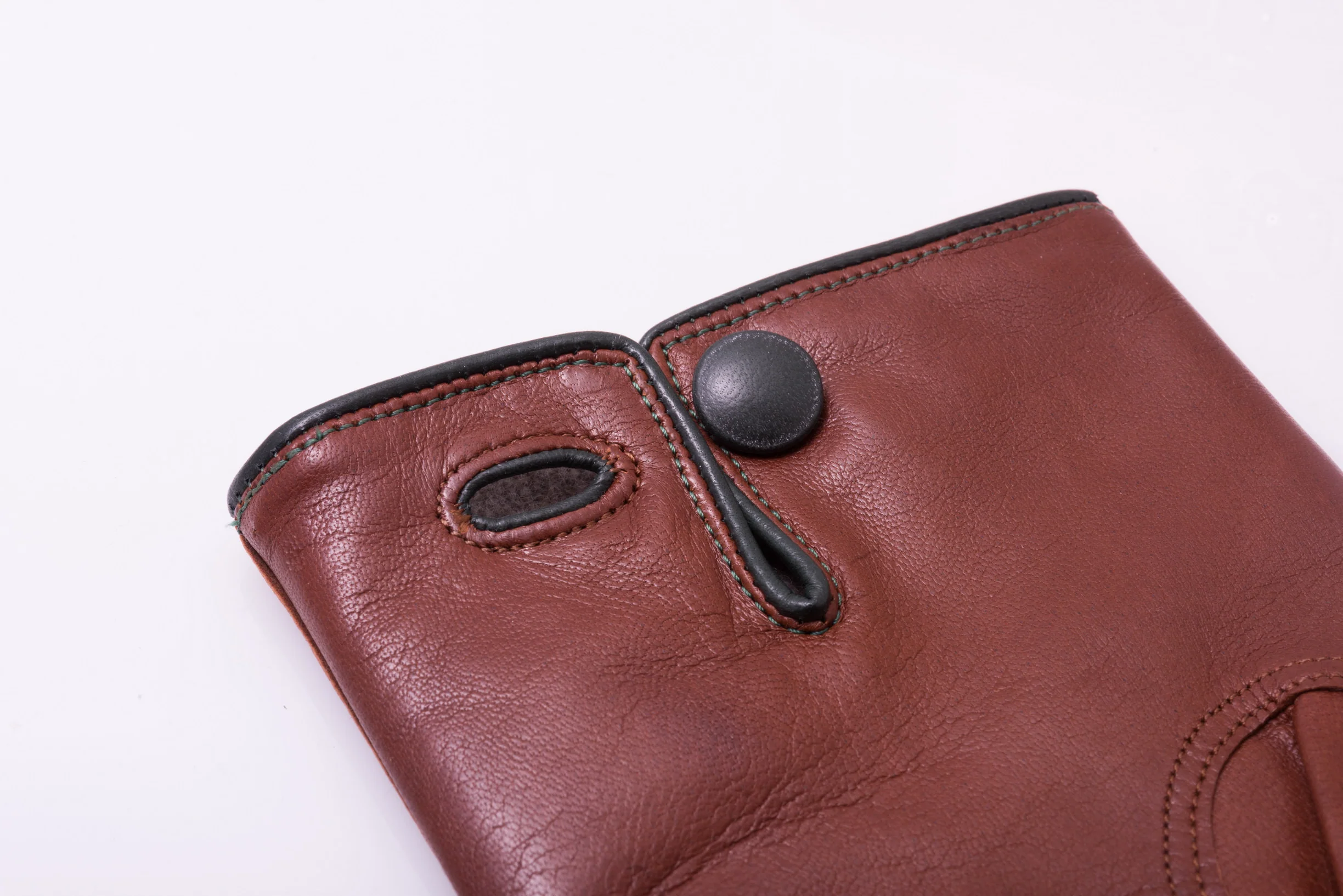 Cognac Brown Lamb Nappa Leather Dress Gloves - Image 3