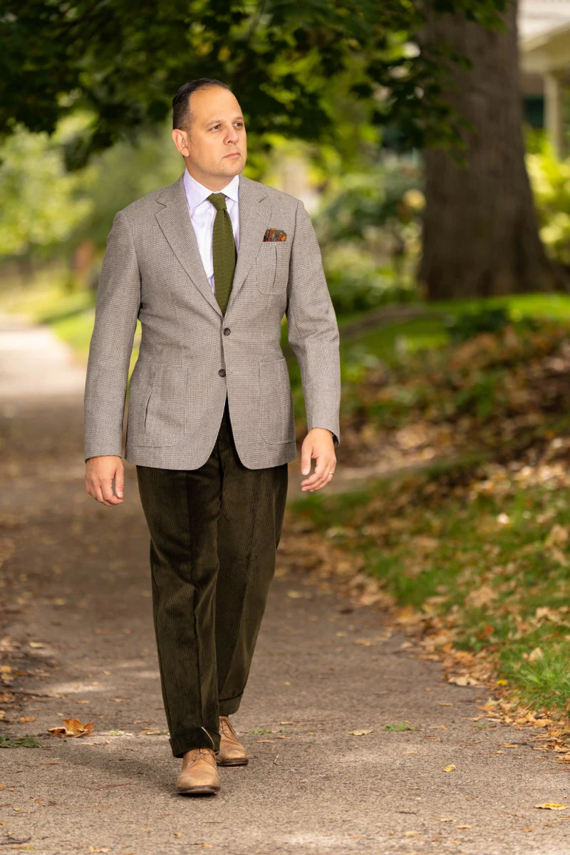 Dark Olive Stancliffe Corduroy Trousers - Image 5