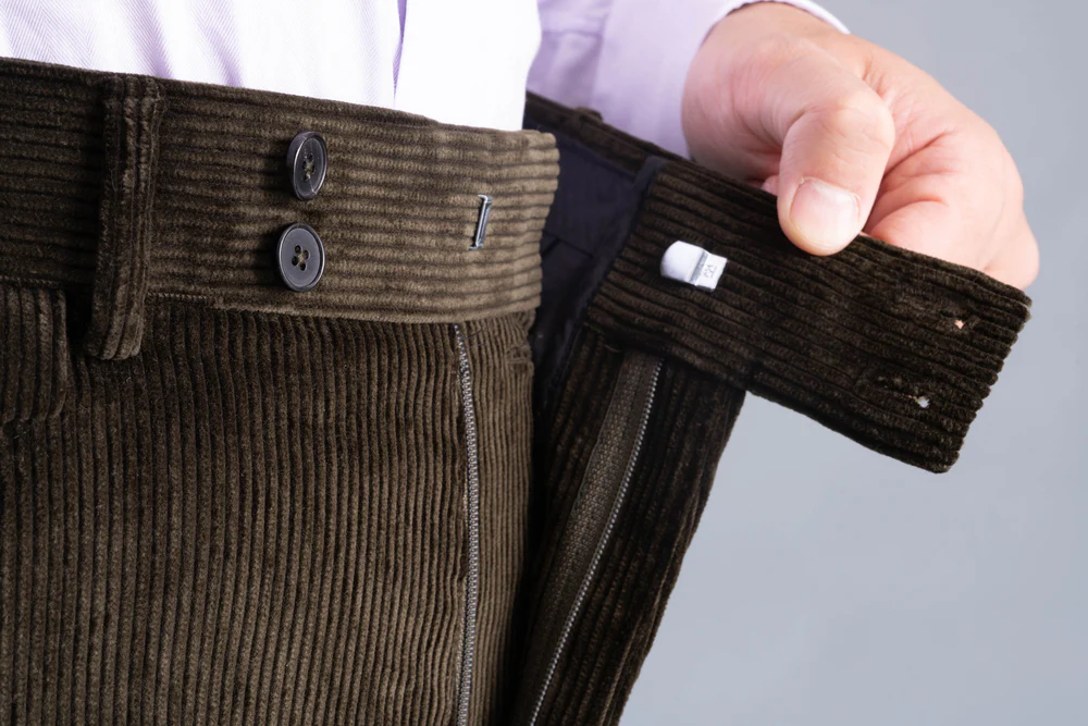 Dark Olive Stancliffe Corduroy Trousers - Image 7