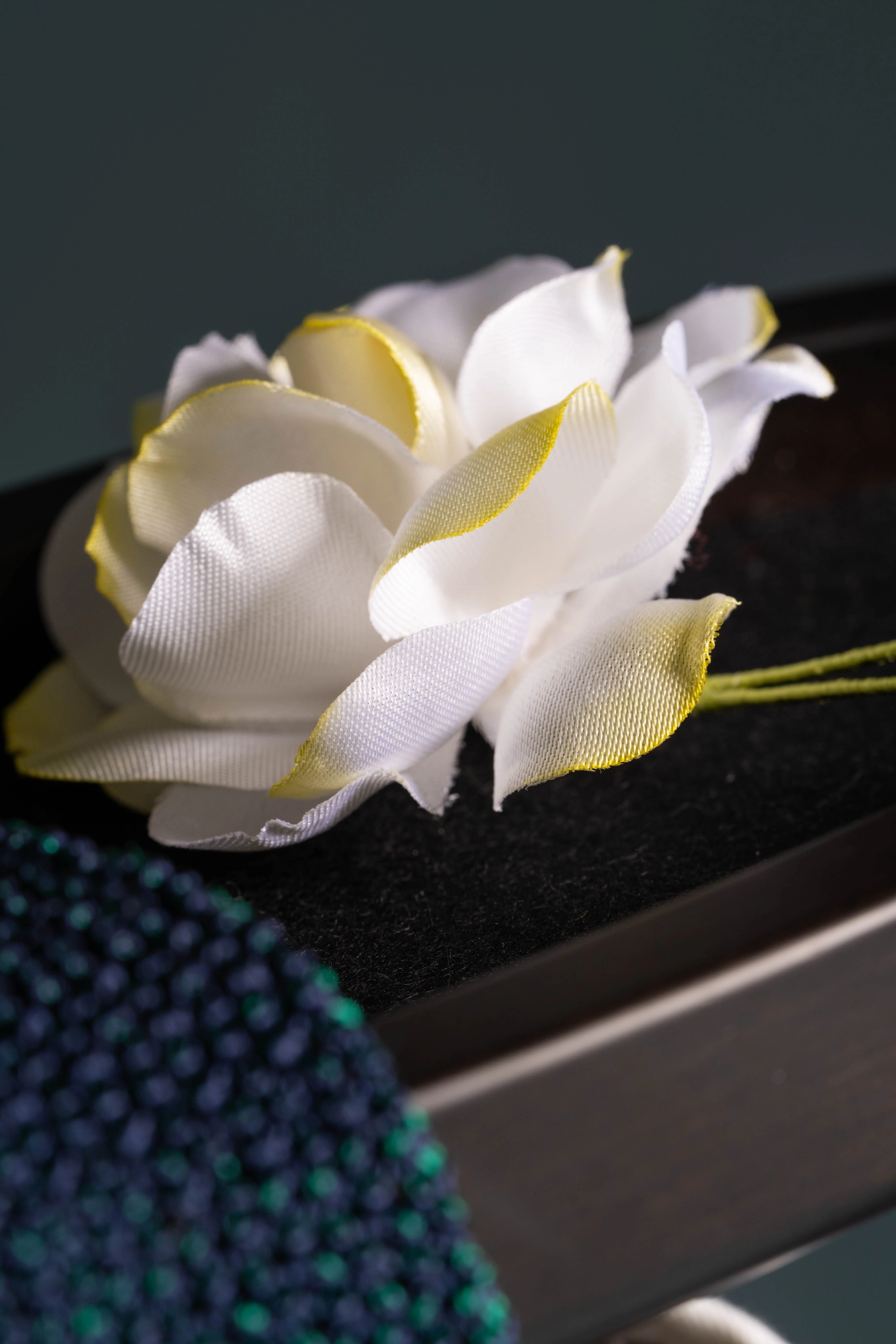 Gardenia Cream Boutonnière Flower - Image 4