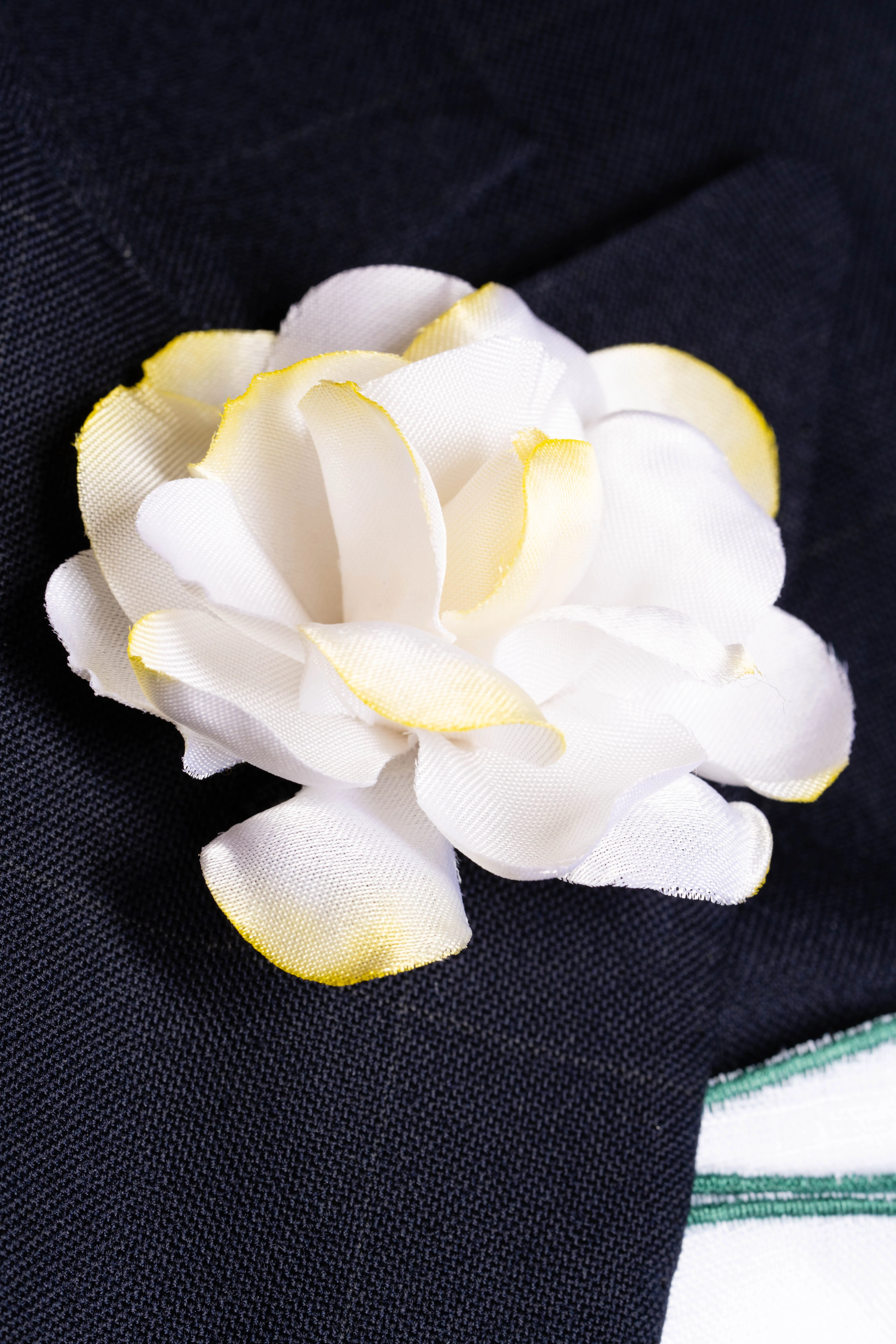 Gardenia Cream Boutonnière Flower - Image 6