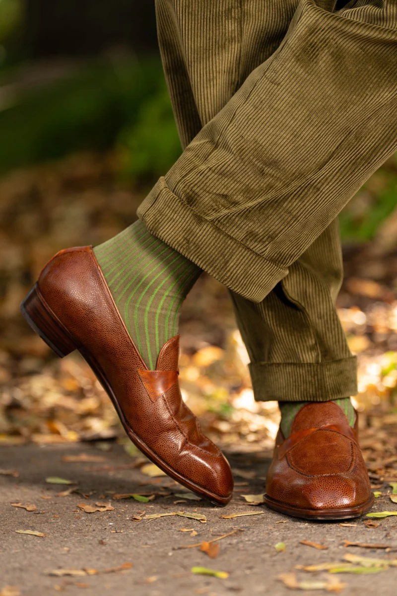 Khaki Drab Stancliffe Corduroy Trousers - Image 3