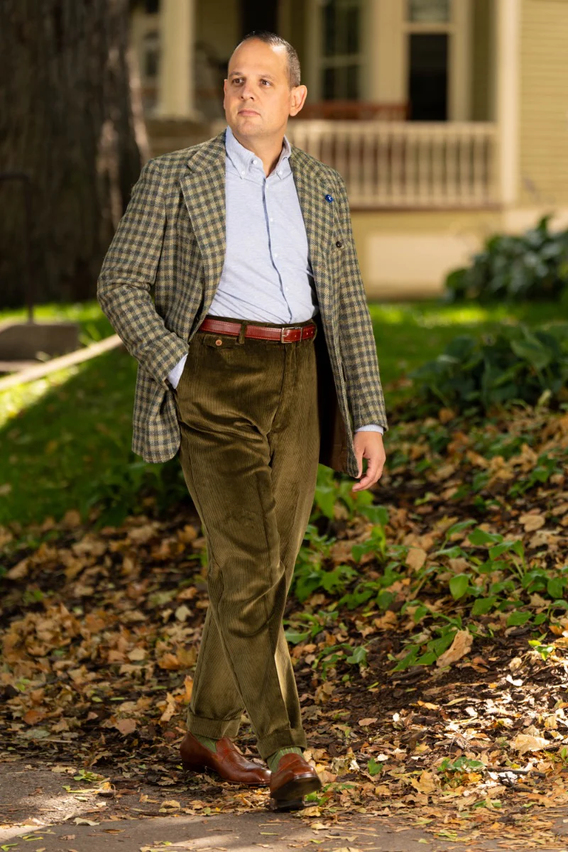 Khaki Drab Stancliffe Corduroy Trousers - Image 5