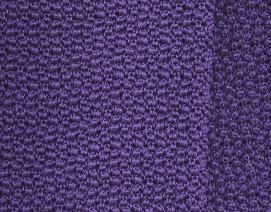 Imperial Purple Silk Knit Tie - Image 5