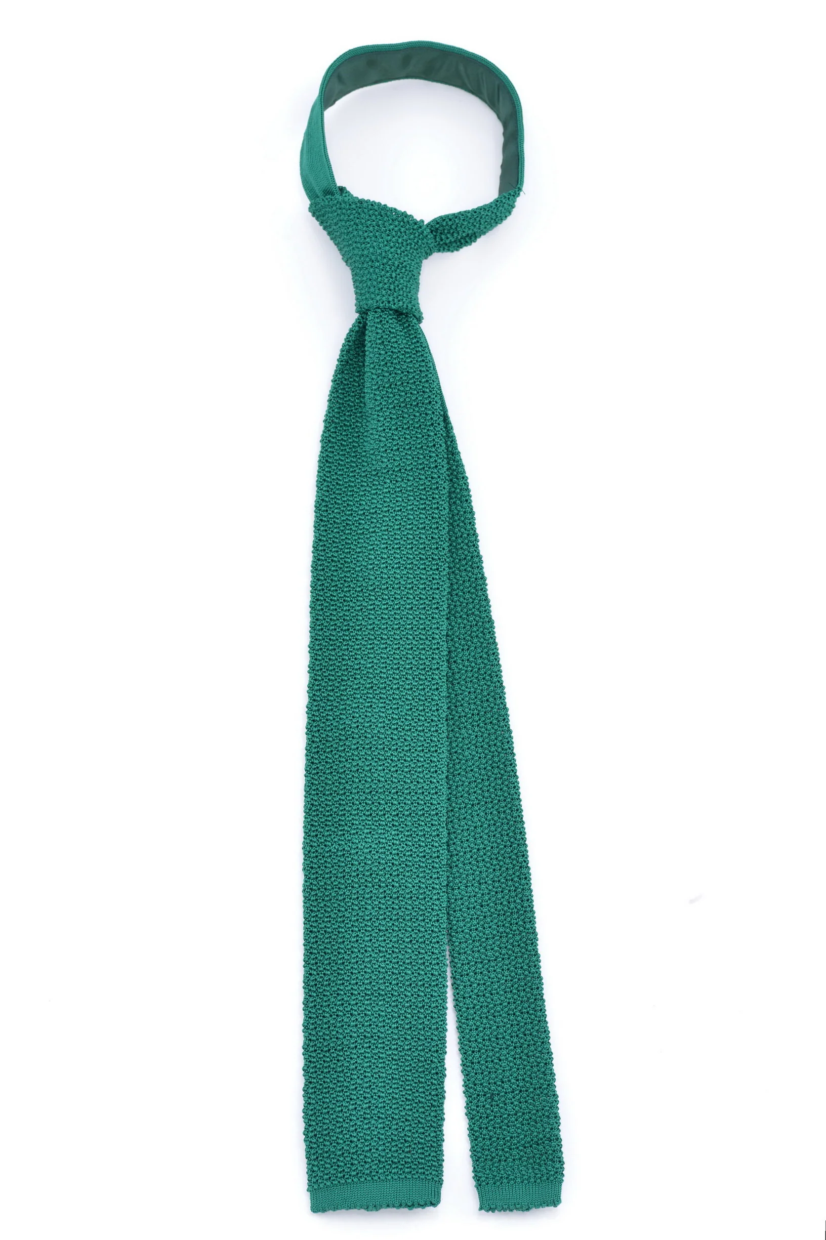 Malachite Green Silk Knit Tie - Image 3