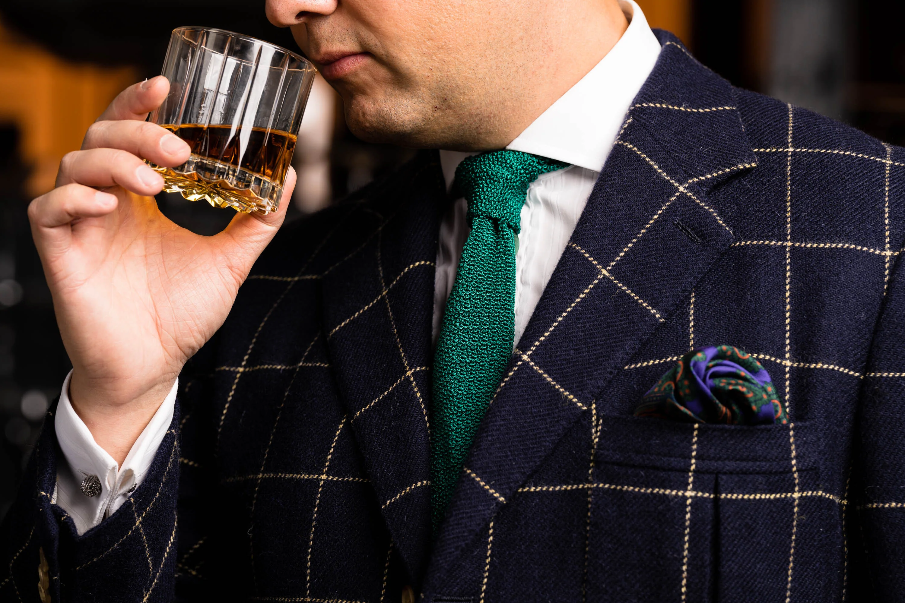 Malachite Green Silk Knit Tie - Image 7