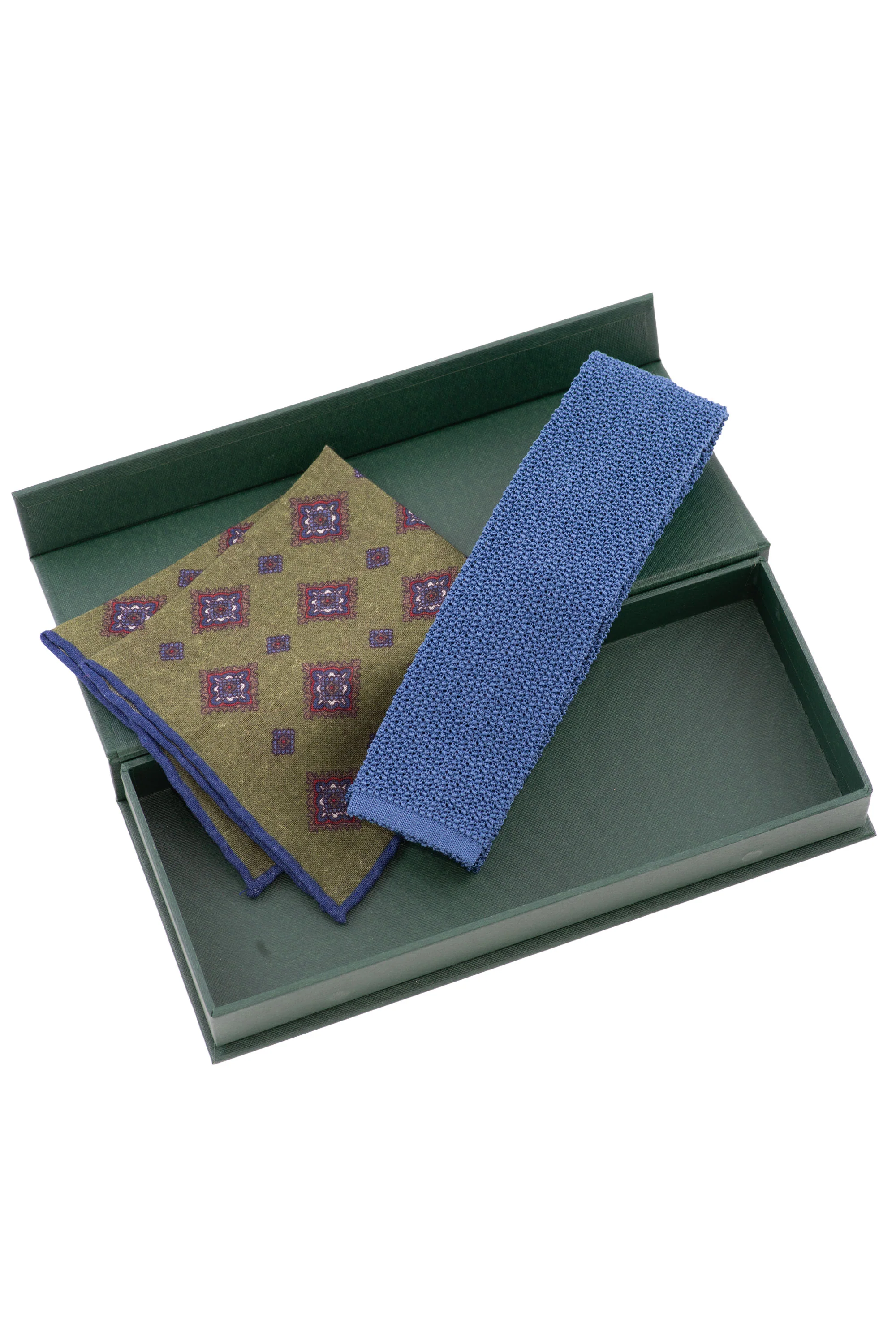 Steel Blue Silk Knit Tie - Image 4