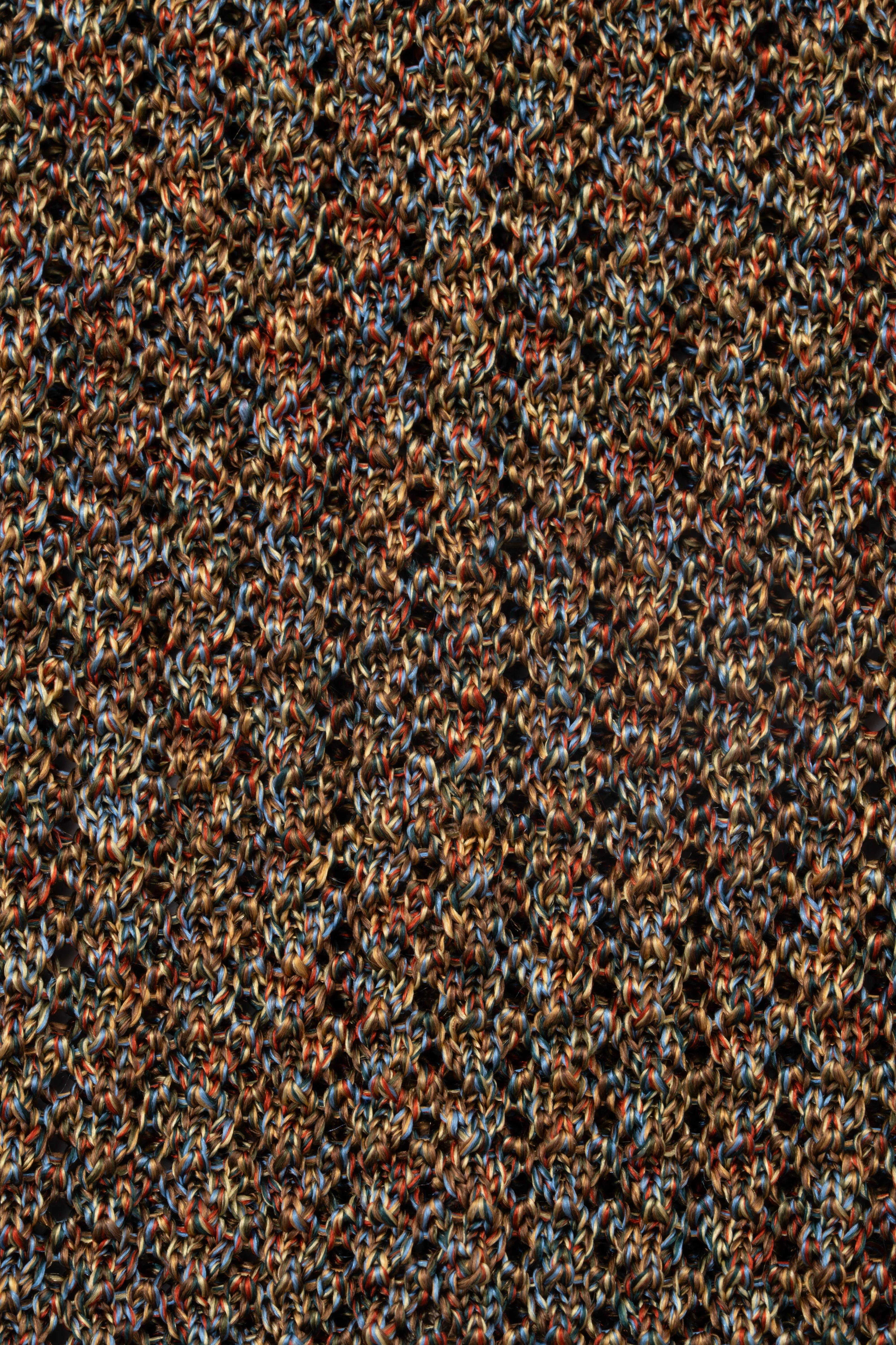 Melange Country Tweed Silk Knit Tie - Image 6