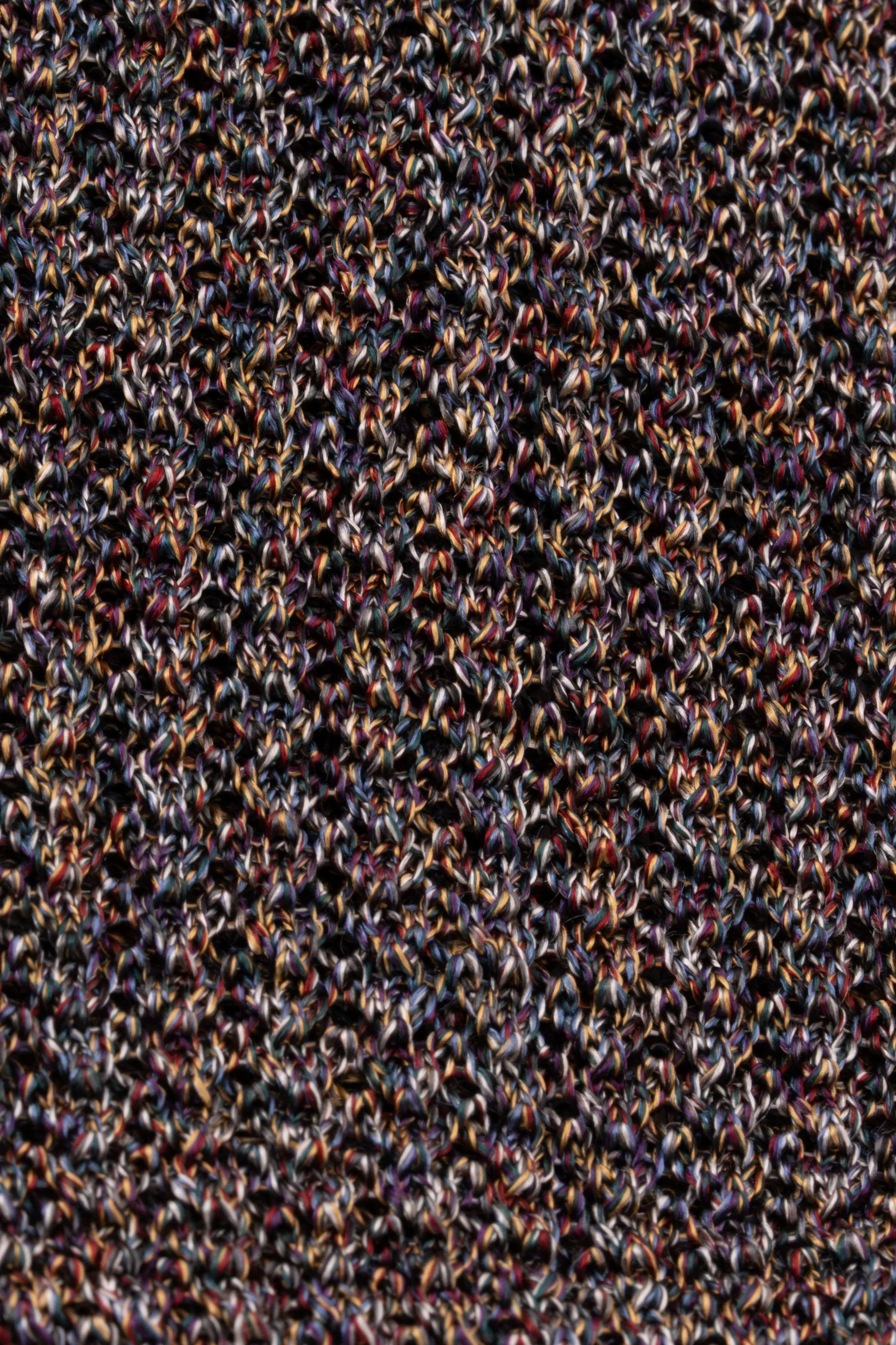 Melange Dark Heather Silk Wide Knit Tie - Image 6