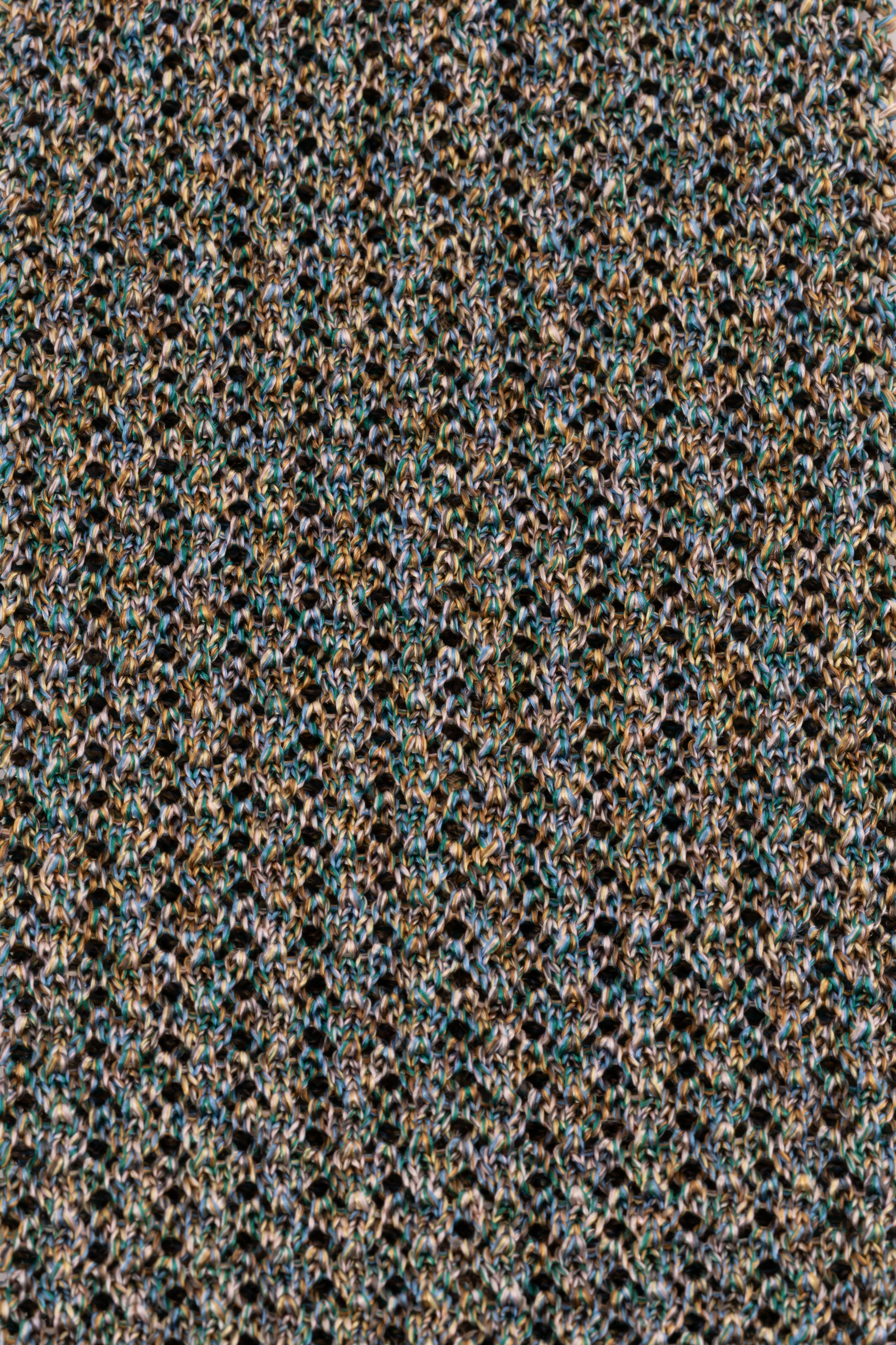 Melange Oatmeal & Spring Silk Knit Tie - Image 6