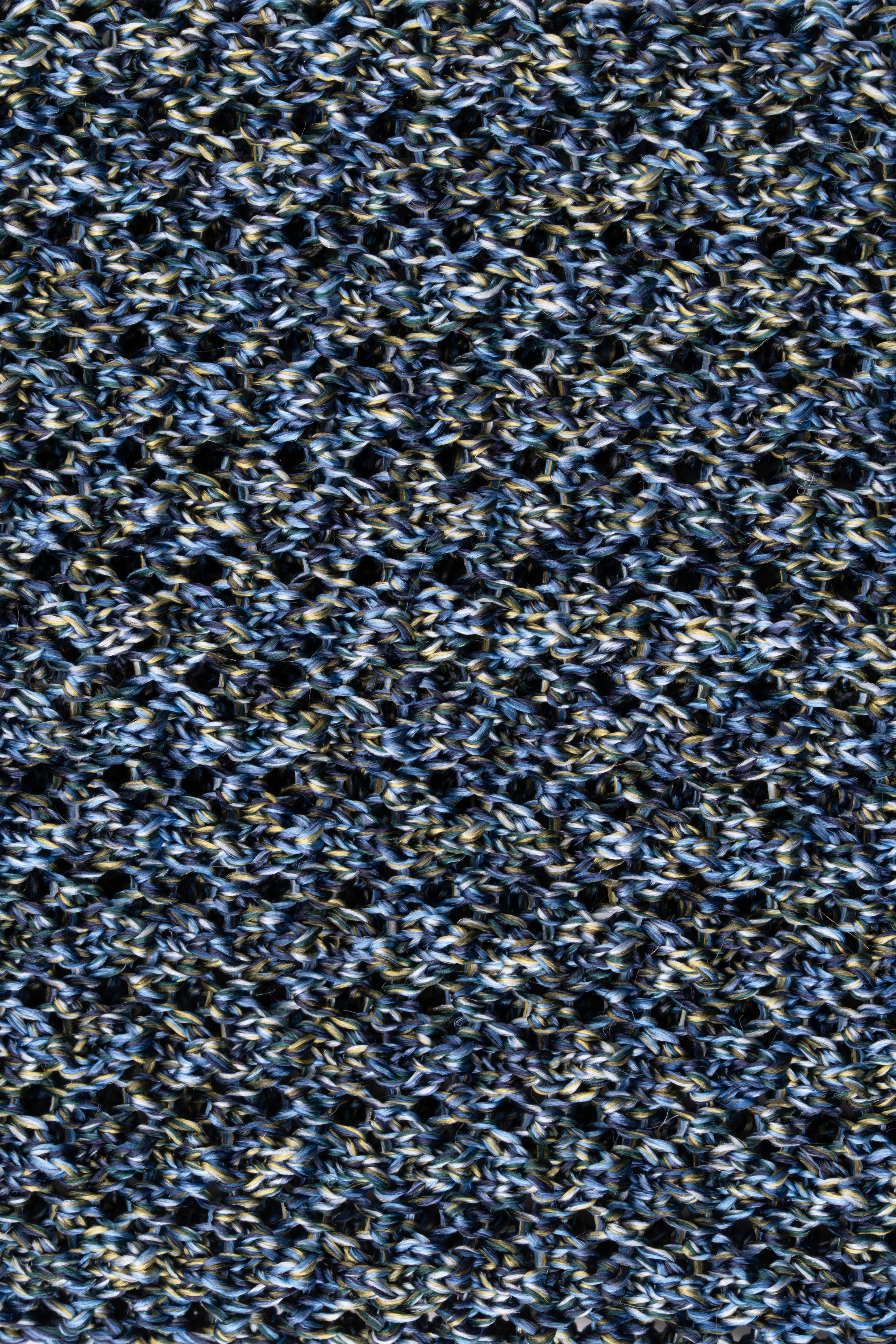 Melange Blue & Green Silk Knit Tie - Image 7