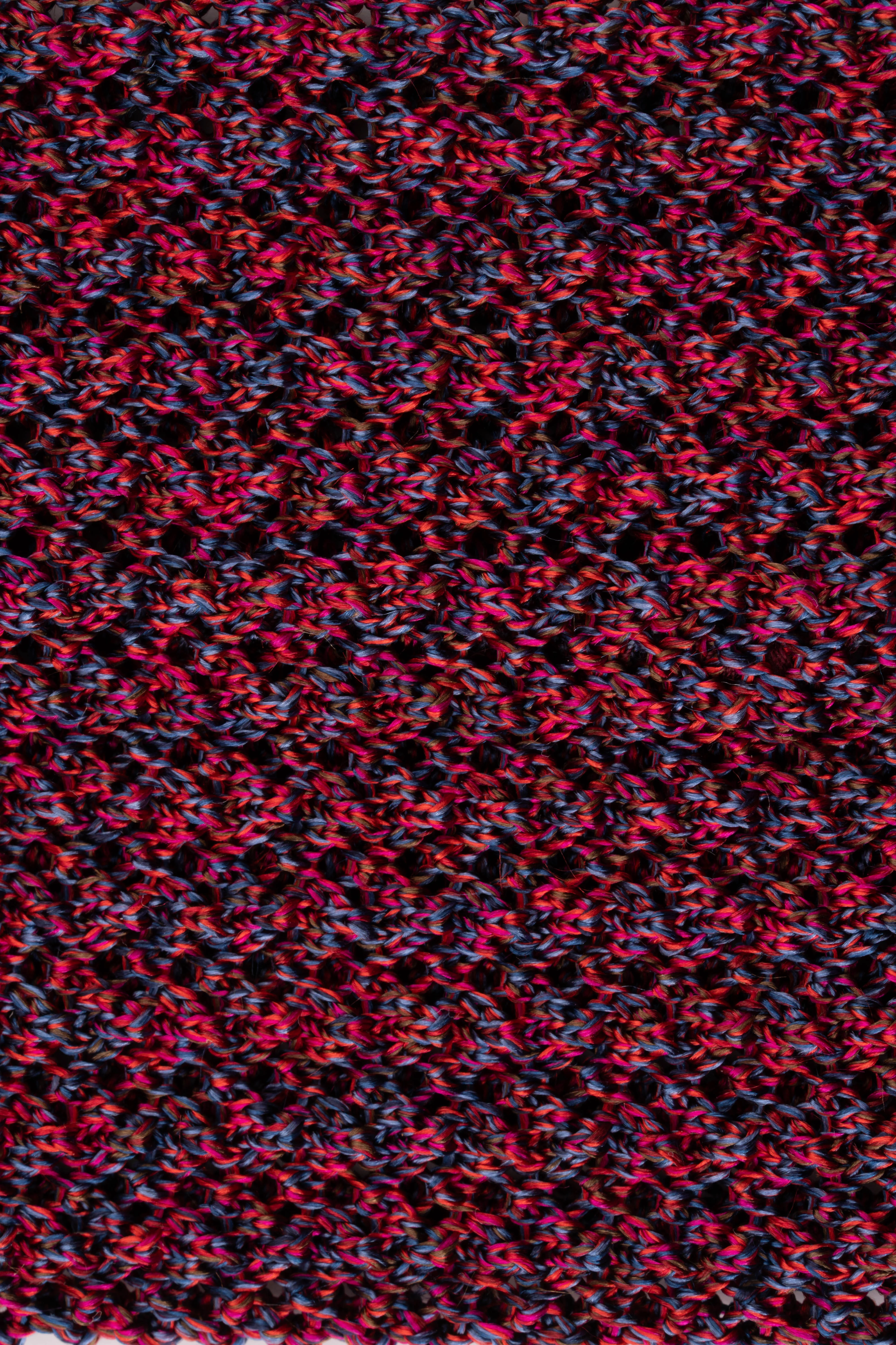 Melange Red Silk Knit Tie - Image 7