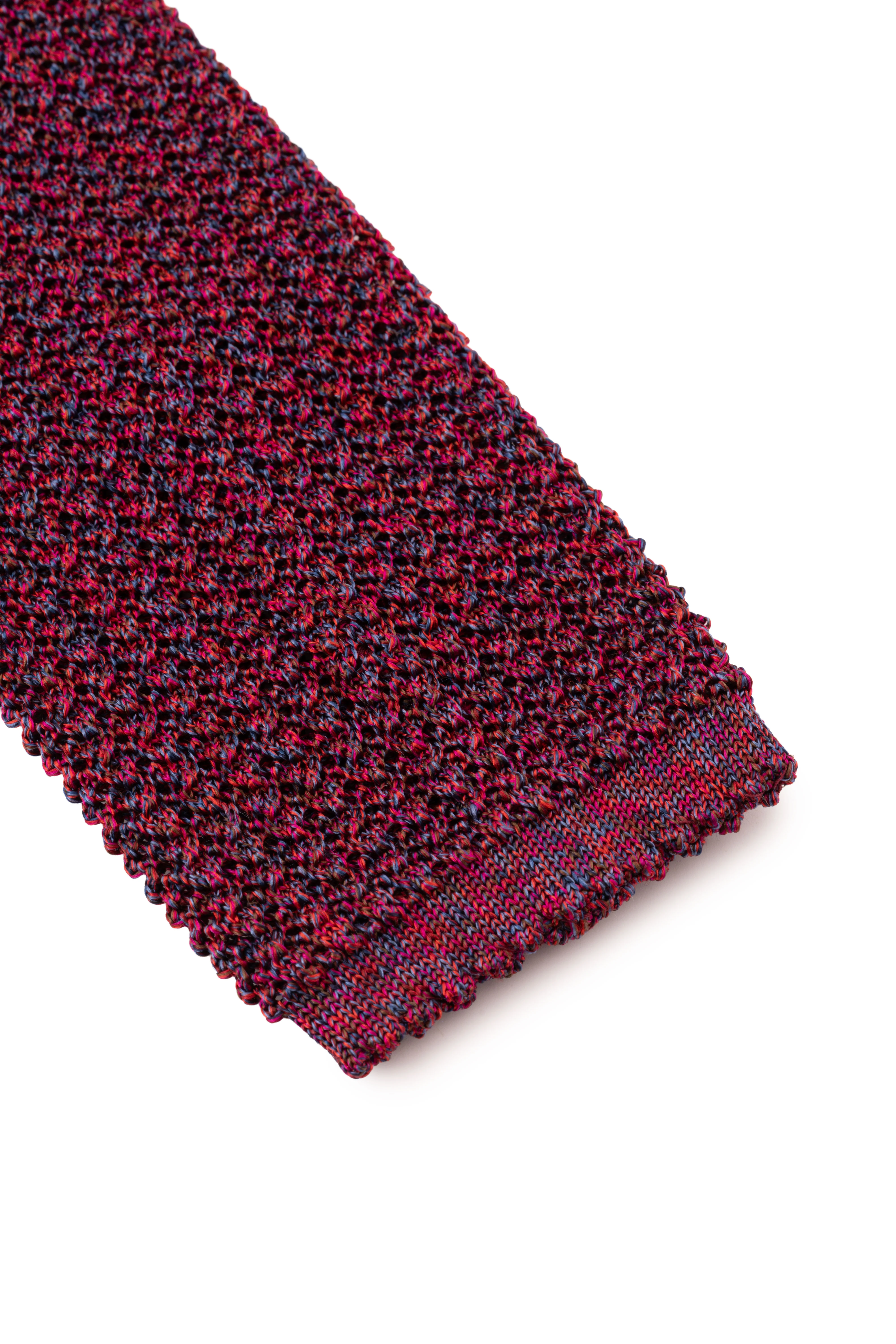 Melange Red Silk Knit Tie - Image 9