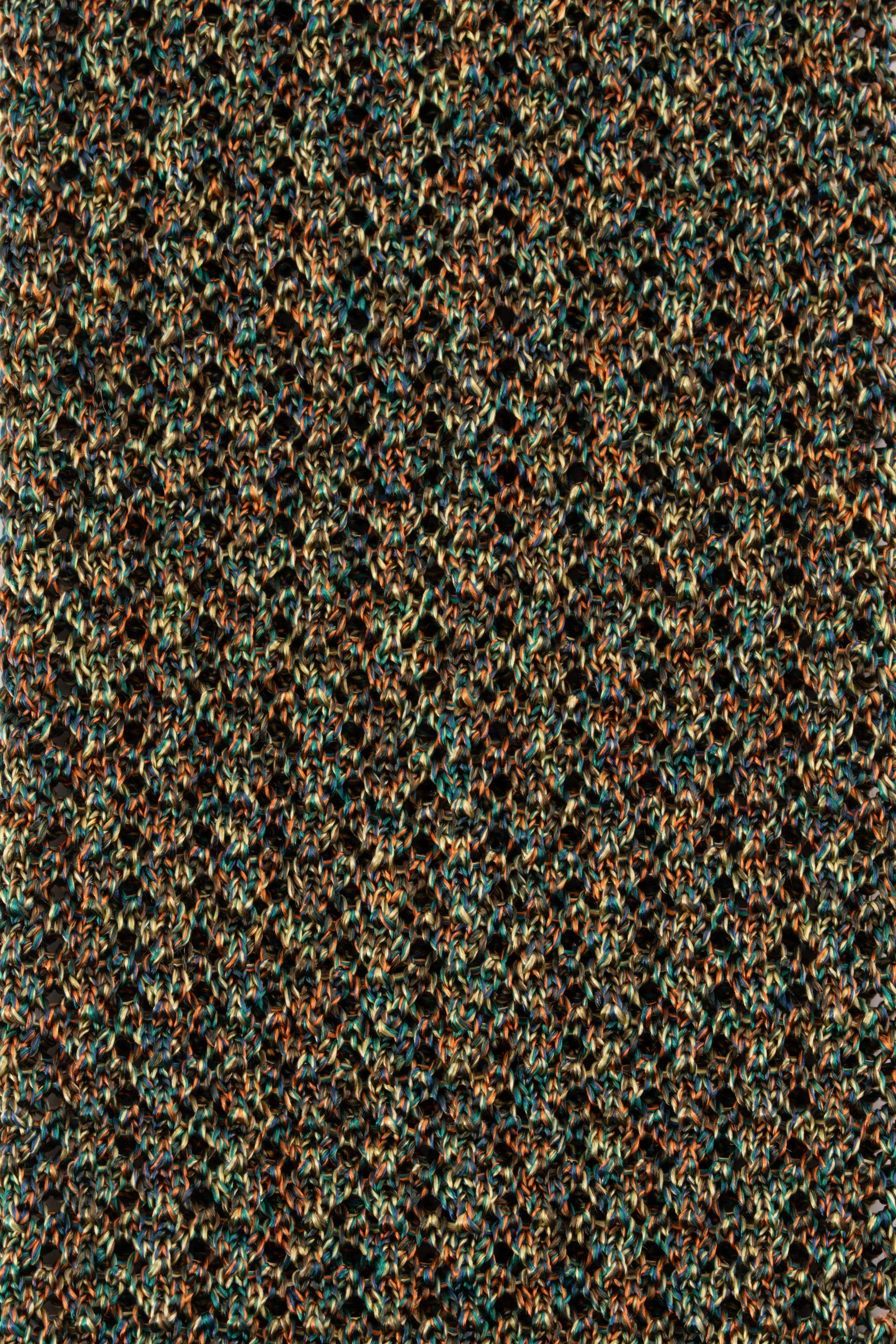 Melange Traditional Country Silk Knit Tie - Image 6