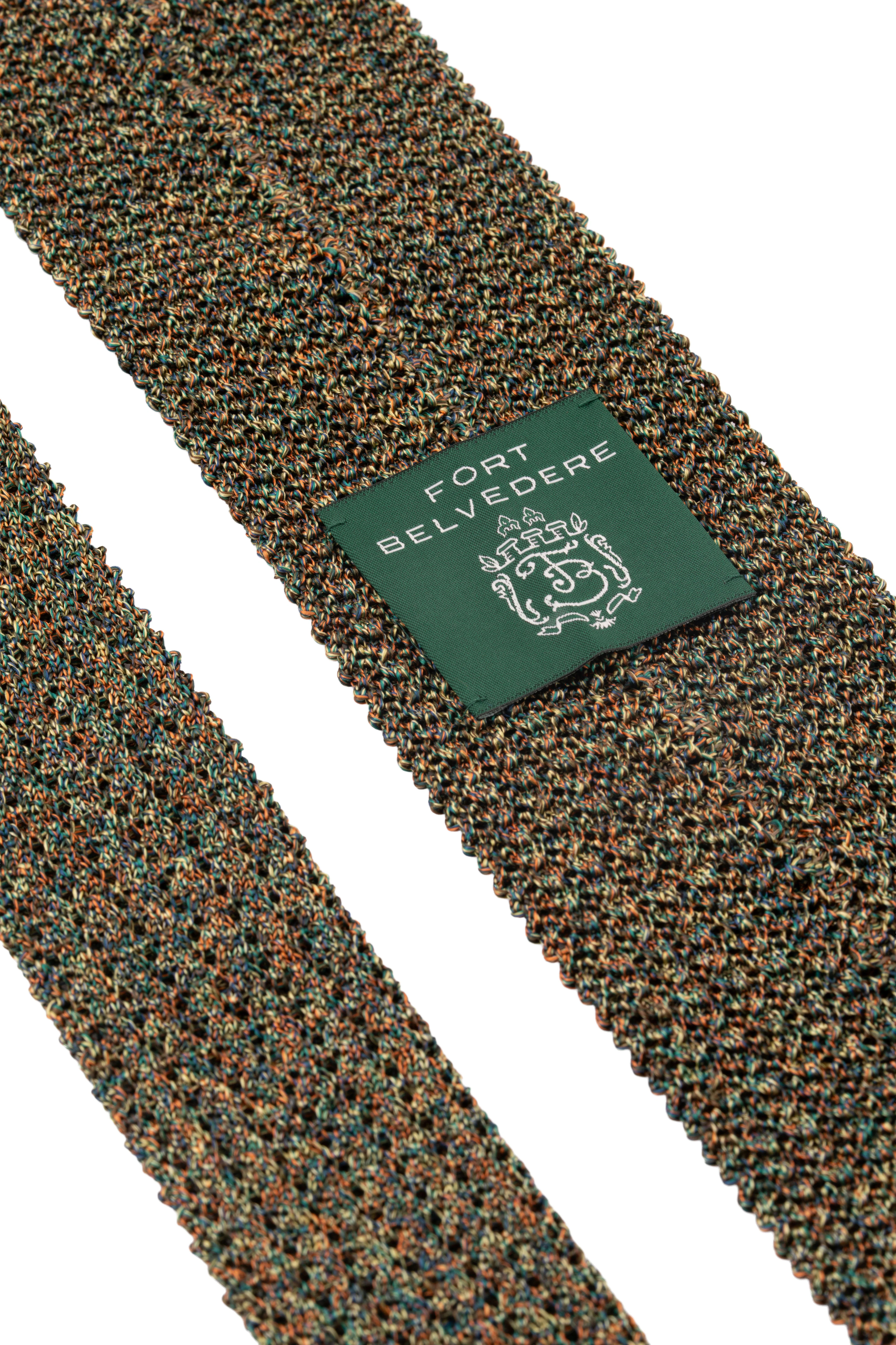 Melange Traditional Country Silk Knit Tie - Image 7