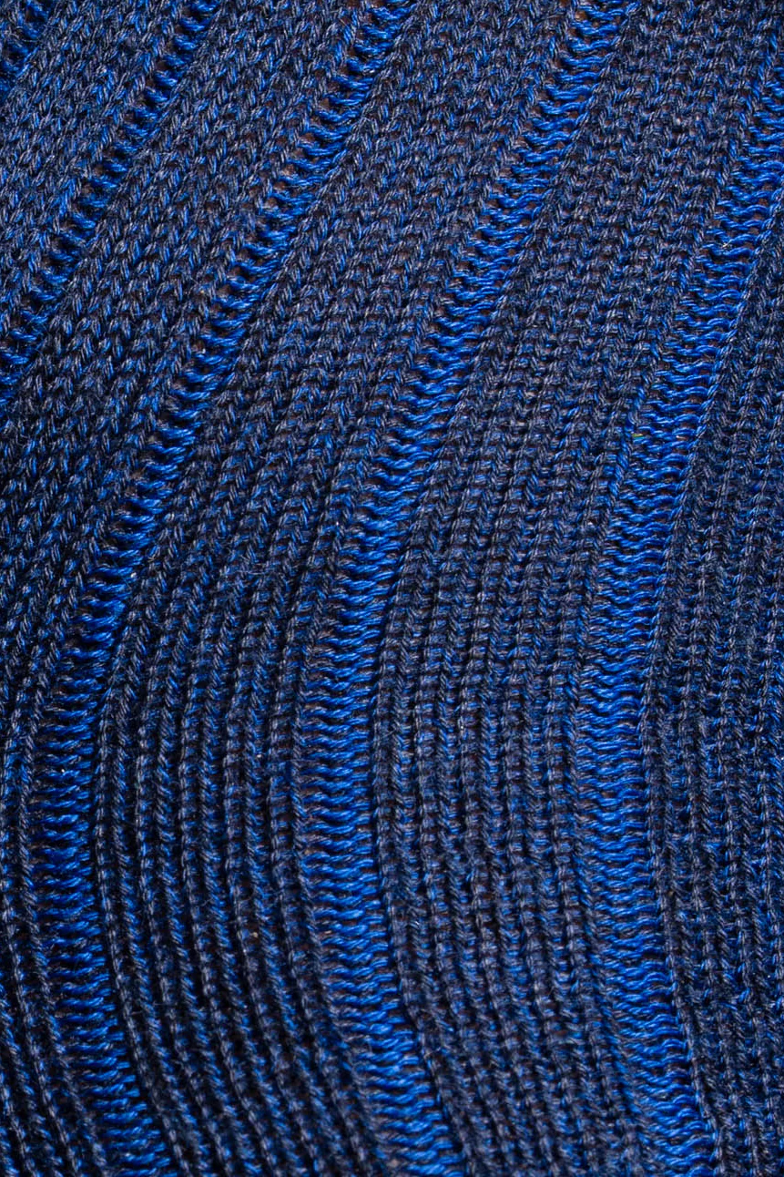 Navy & Blue Shadow Stripe Midweight Cotton Socks - Image 9