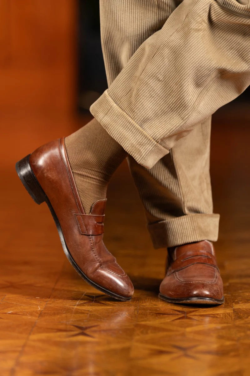 Pale Taupe Stancliffe Corduroy Trousers - Image 3