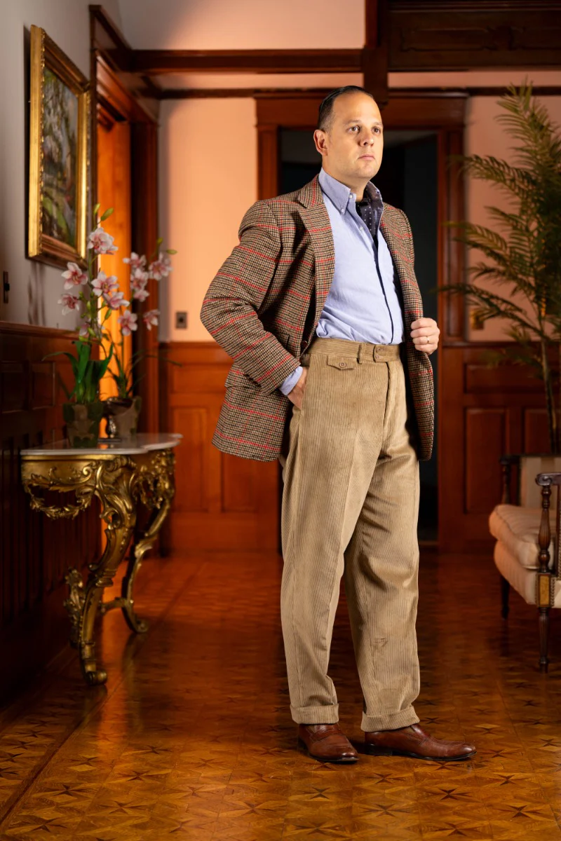 Pale Taupe Stancliffe Corduroy Trousers - Image 6