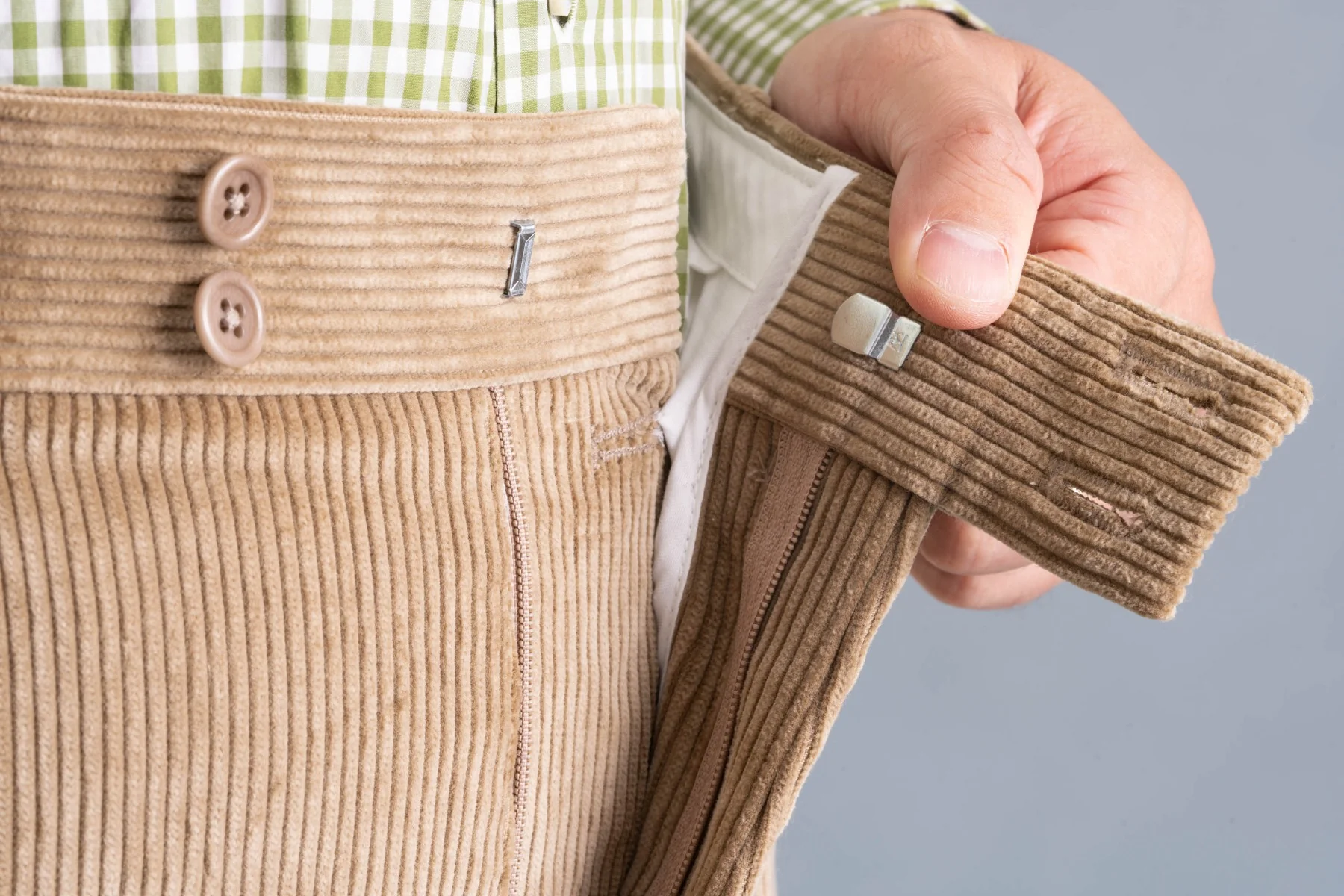 Pale Taupe Stancliffe Corduroy Trousers - Image 8