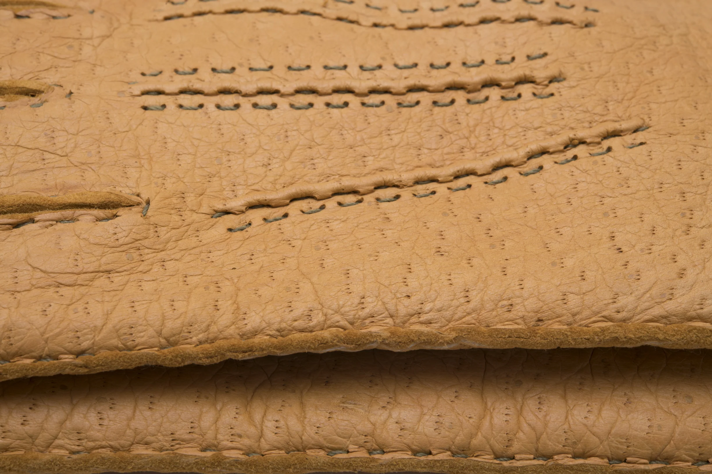 Chamois Yellow Cashmere Lined Peccary Gloves - Image 5