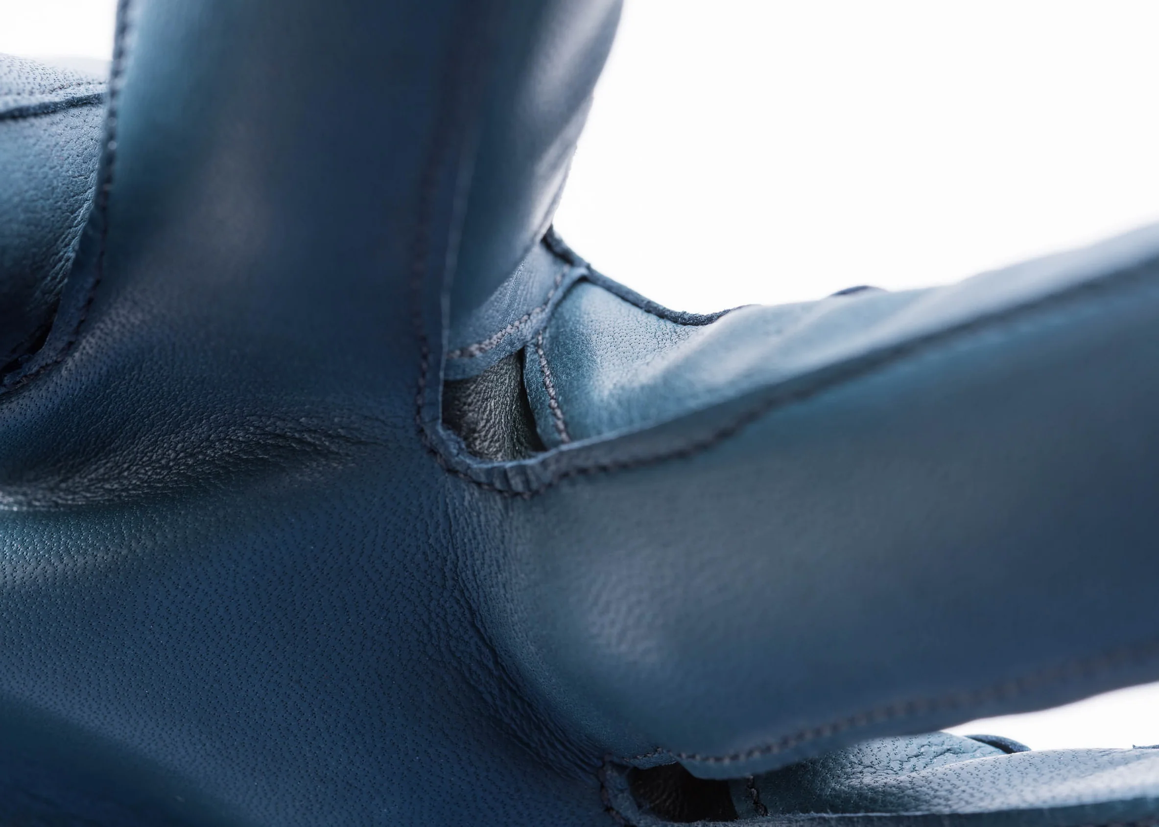 Petrol Blue Lamb Nappa Leather Gloves - Image 7