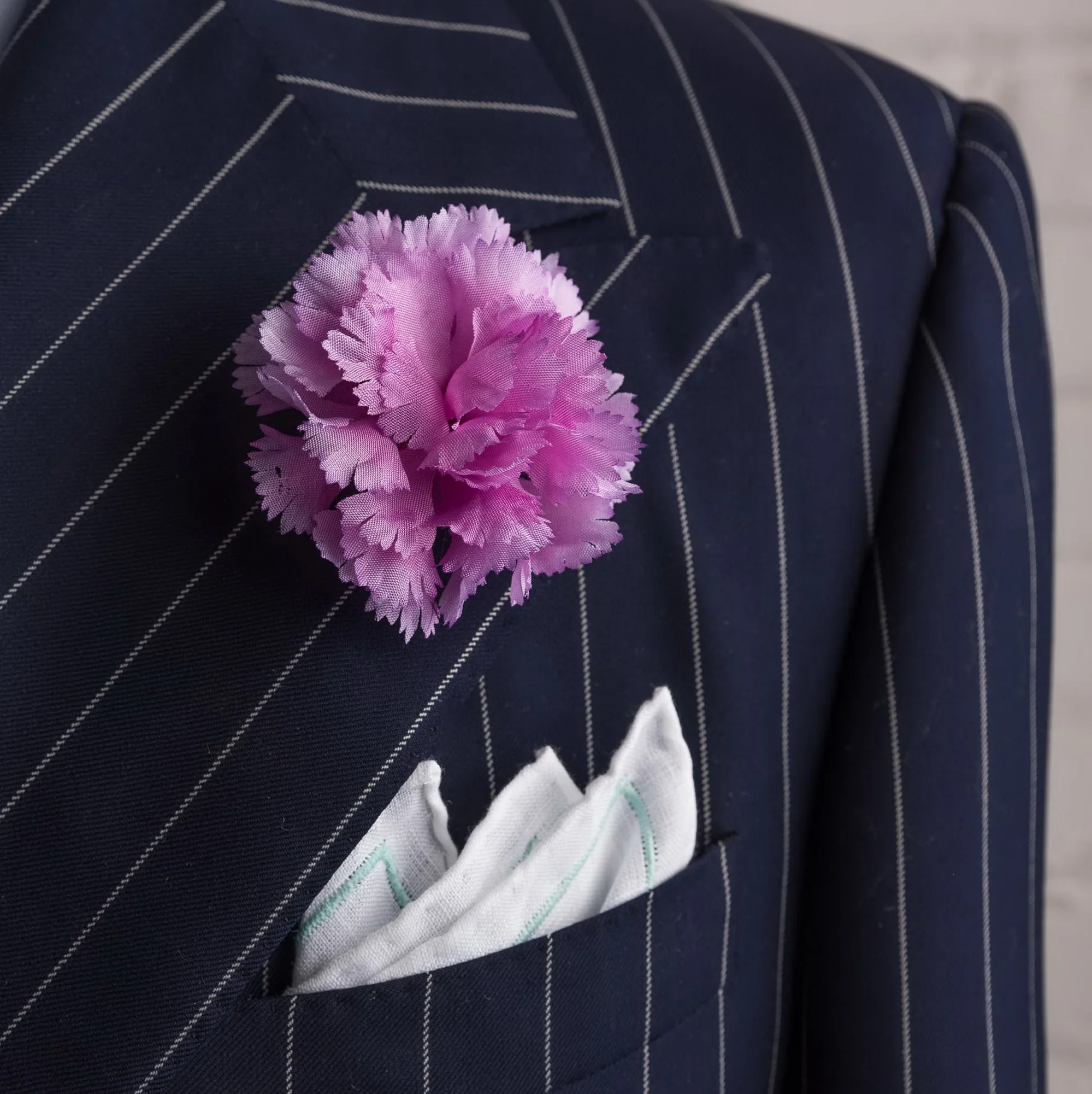 Life-Sized Pink Carnation Boutonnière Flower - Image 5