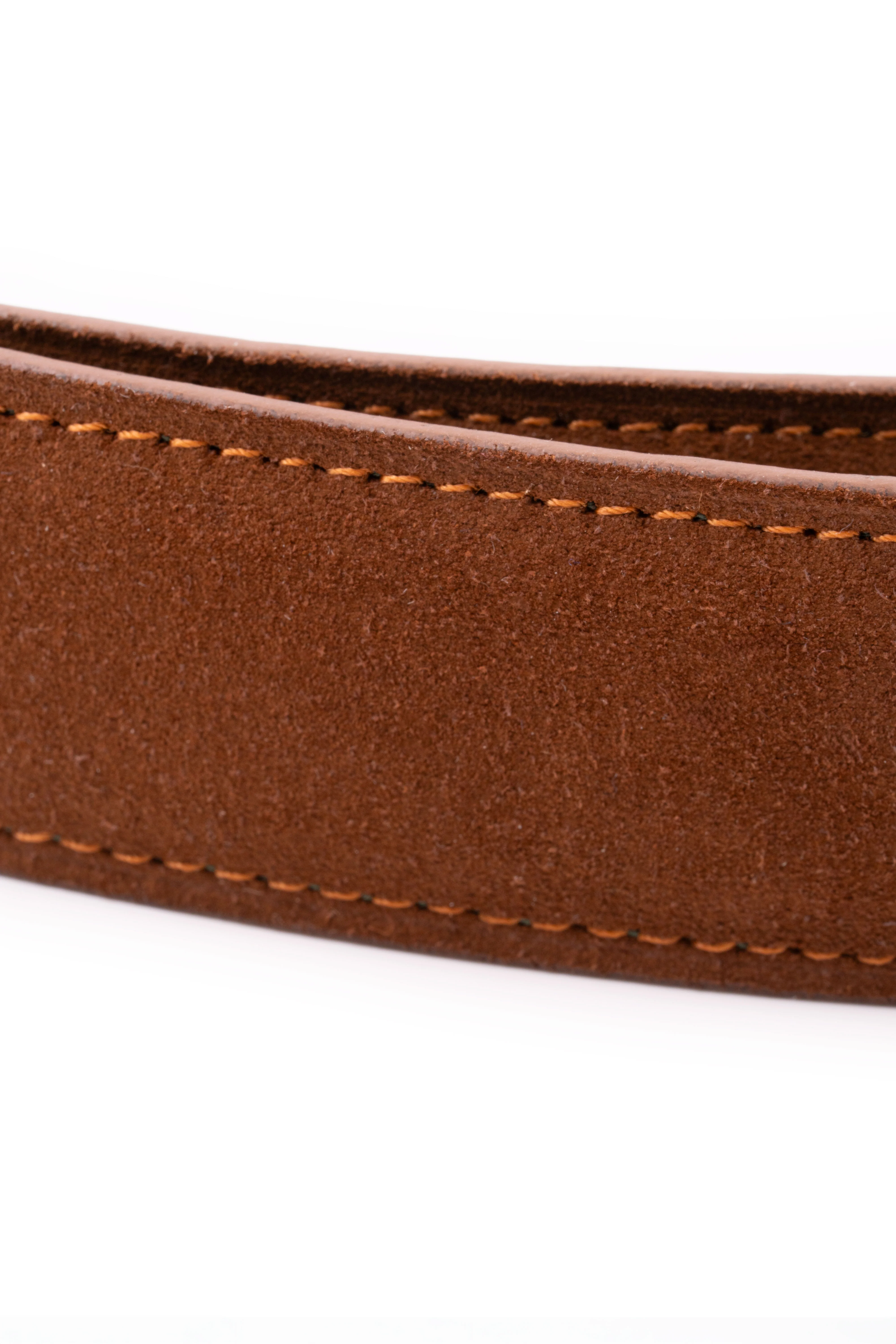 Polo Brown Suede Calf Leather Belt - Image 10