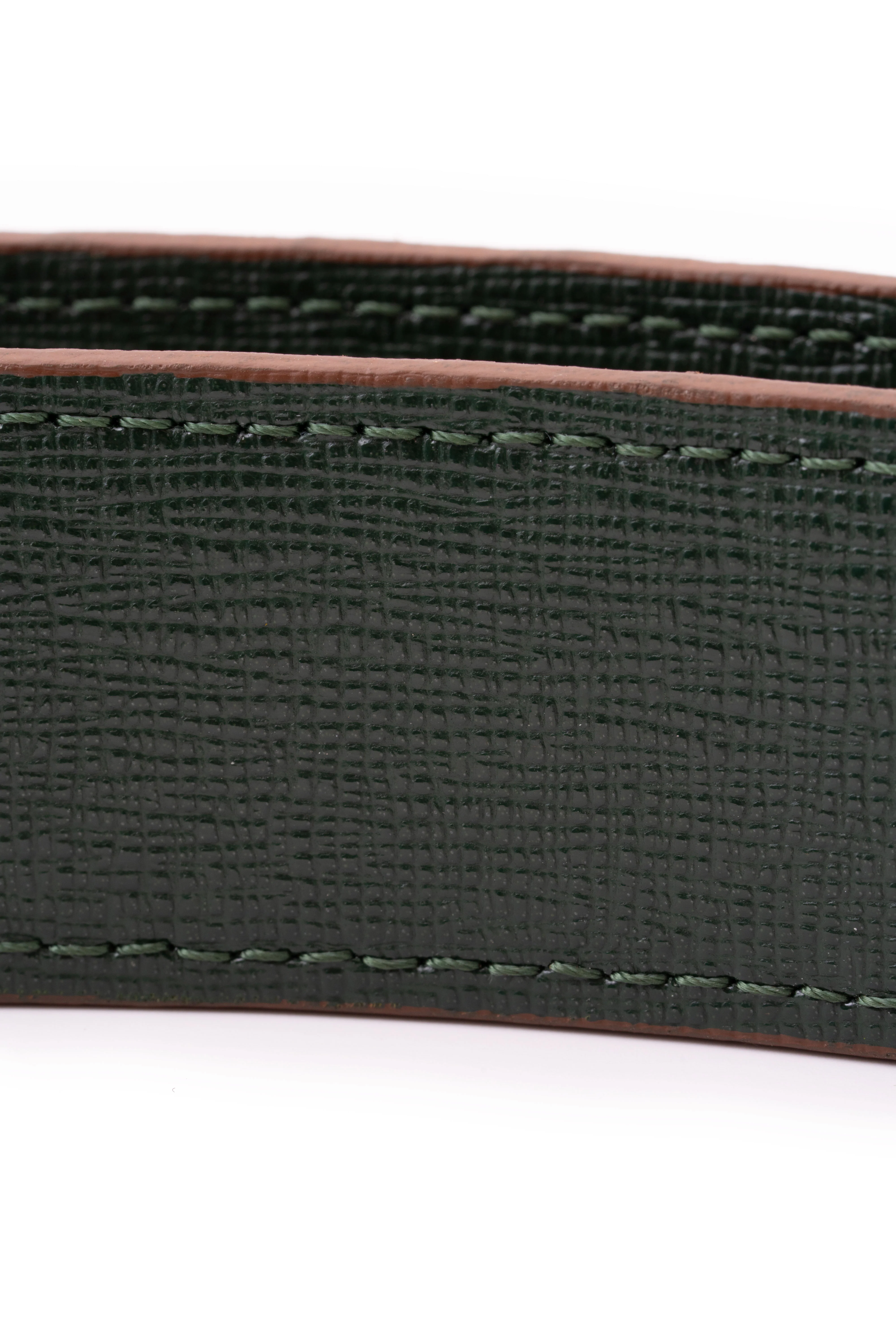 Polo Brown Suede Calf Leather Belt - Image 8