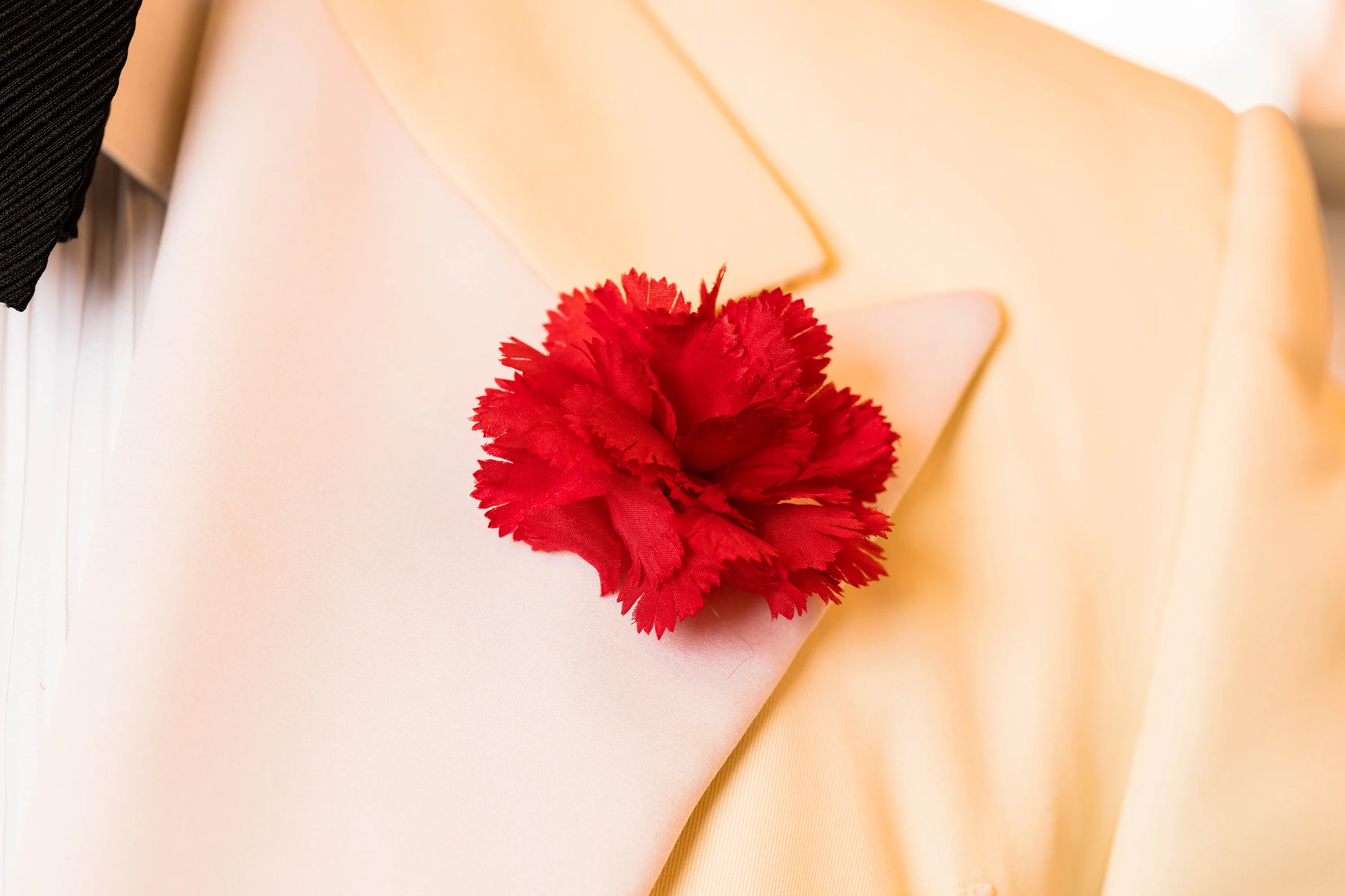 Life-Size Red Carnation Boutonnière Flower - Image 10