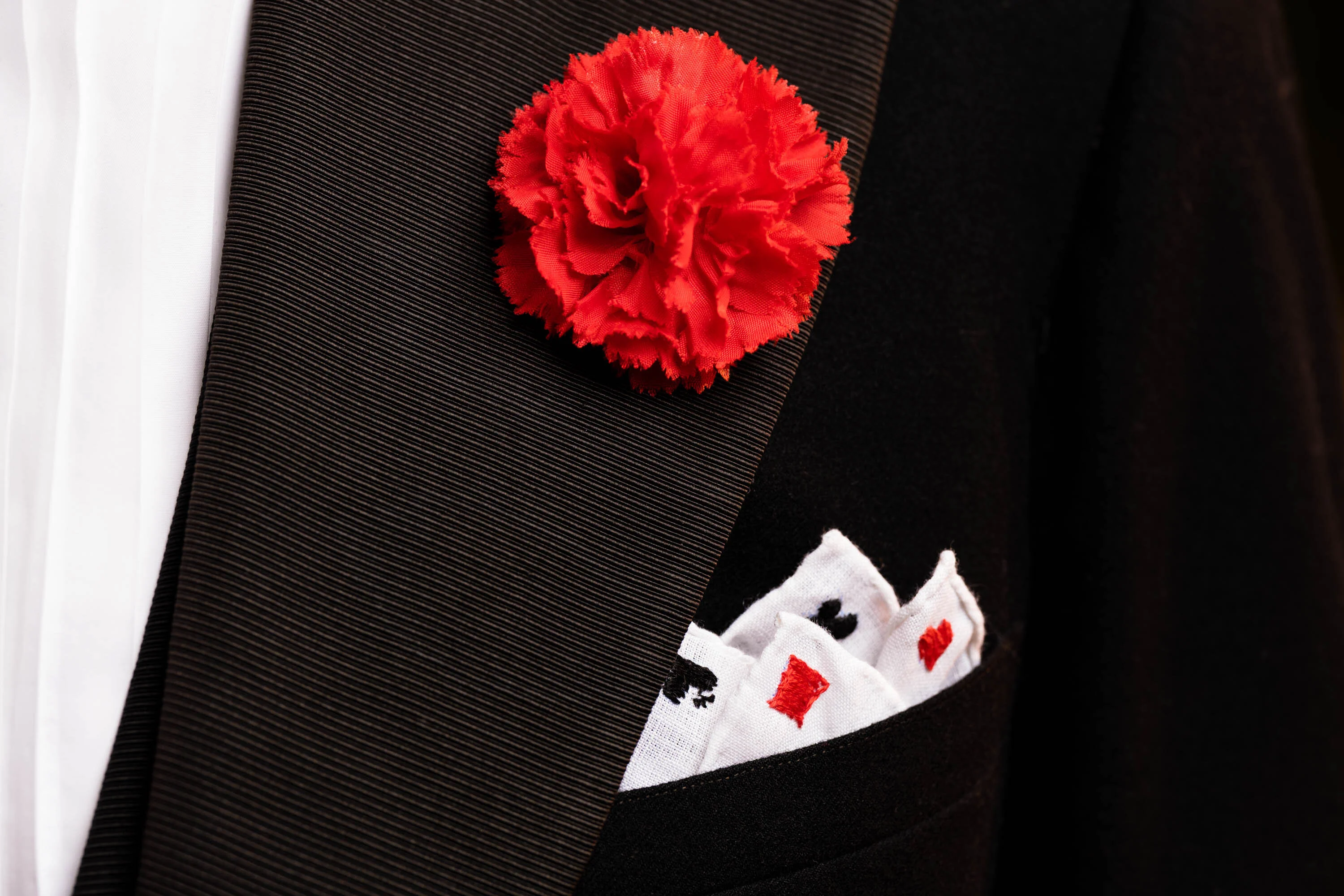 Life-Size Red Carnation Boutonnière Flower - Image 6