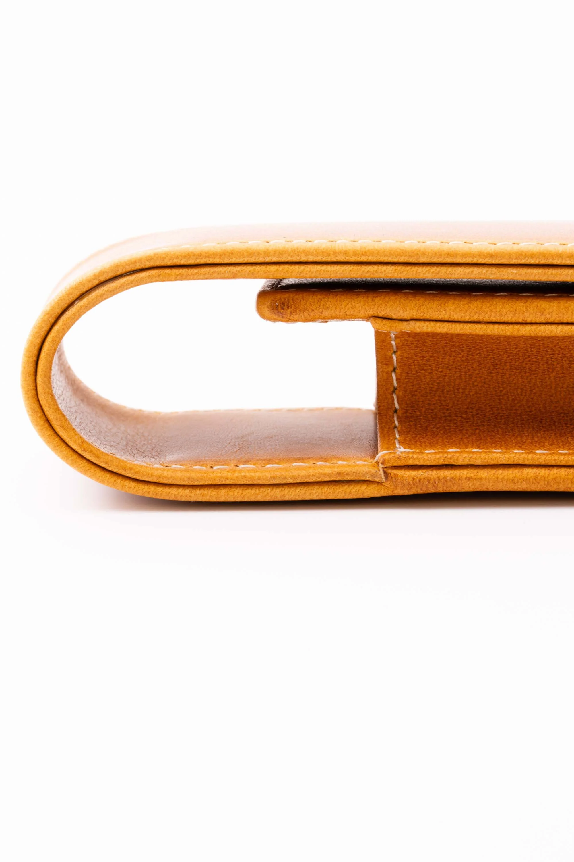 Vintage Gold Americana Full-Grain Leather Pen Case - Image 5