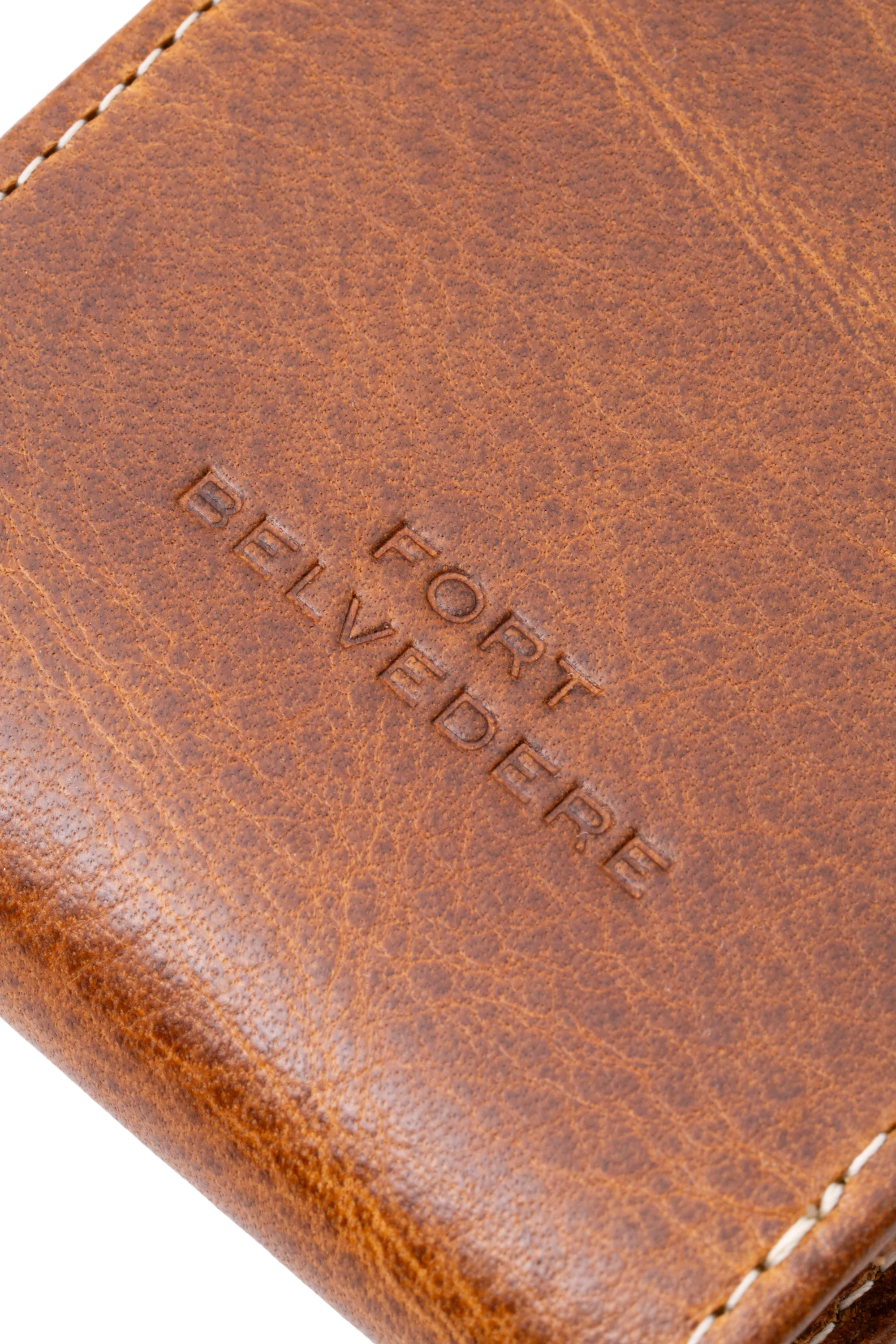 Saddle Brown Dumont Full-Grain Leather Pen Case - Image 19