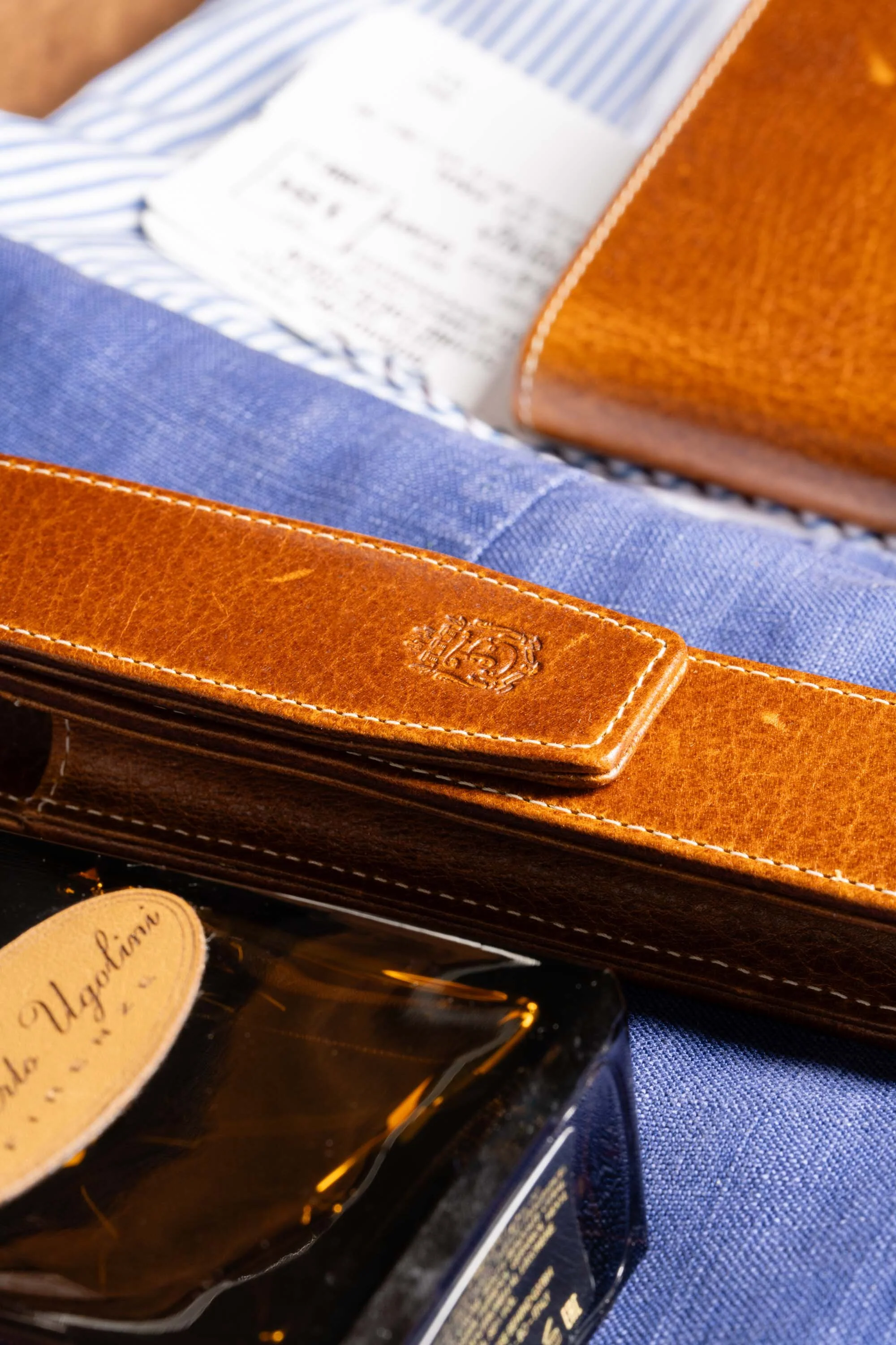 Saddle Brown Dumont Full-Grain Leather Pen Case - Image 5