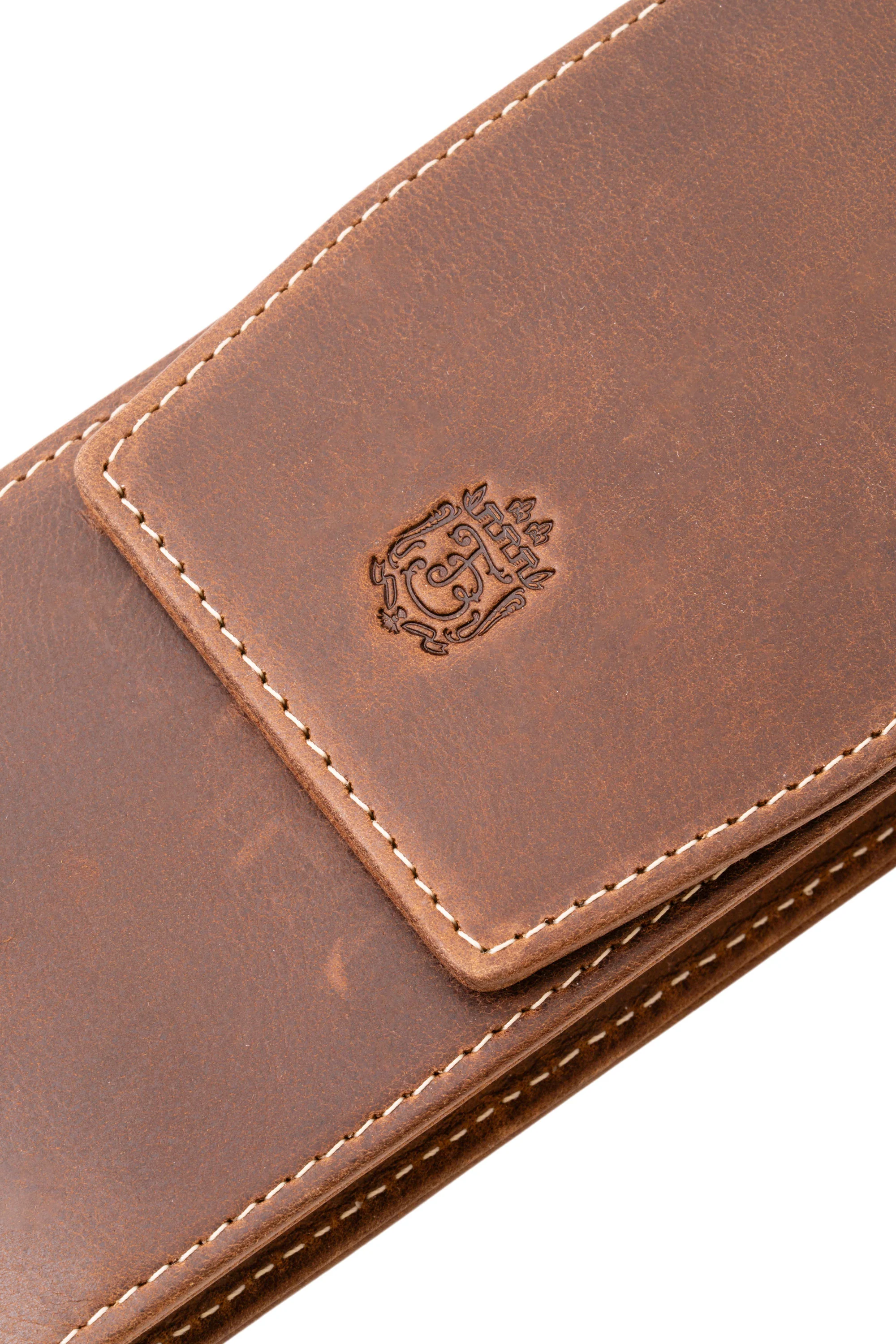 Antique Mahogany Montecristo Leather Pen Case - Image 16