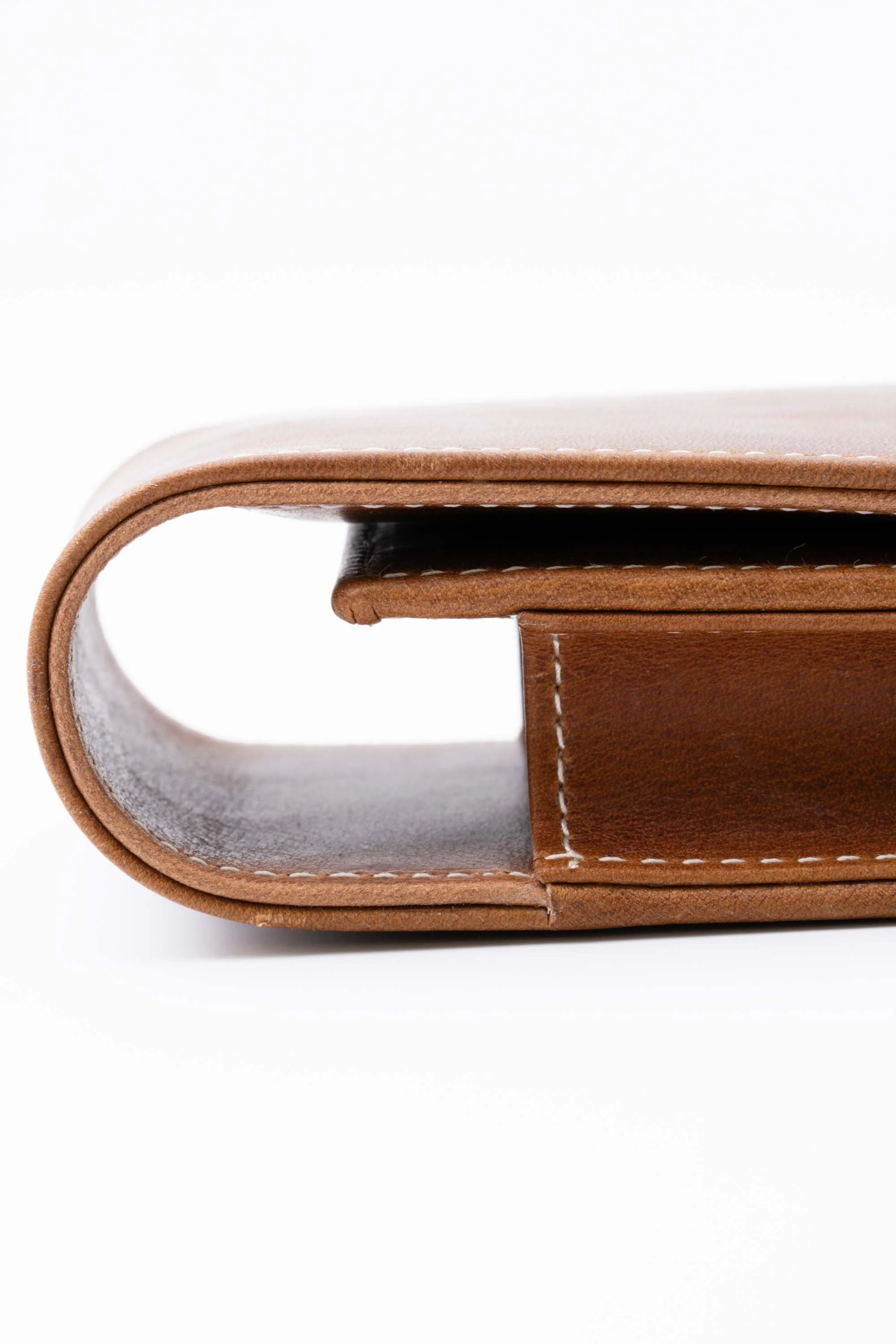 Saddle Brown Montecristo Full-Grain Leather Pen Case - Image 14