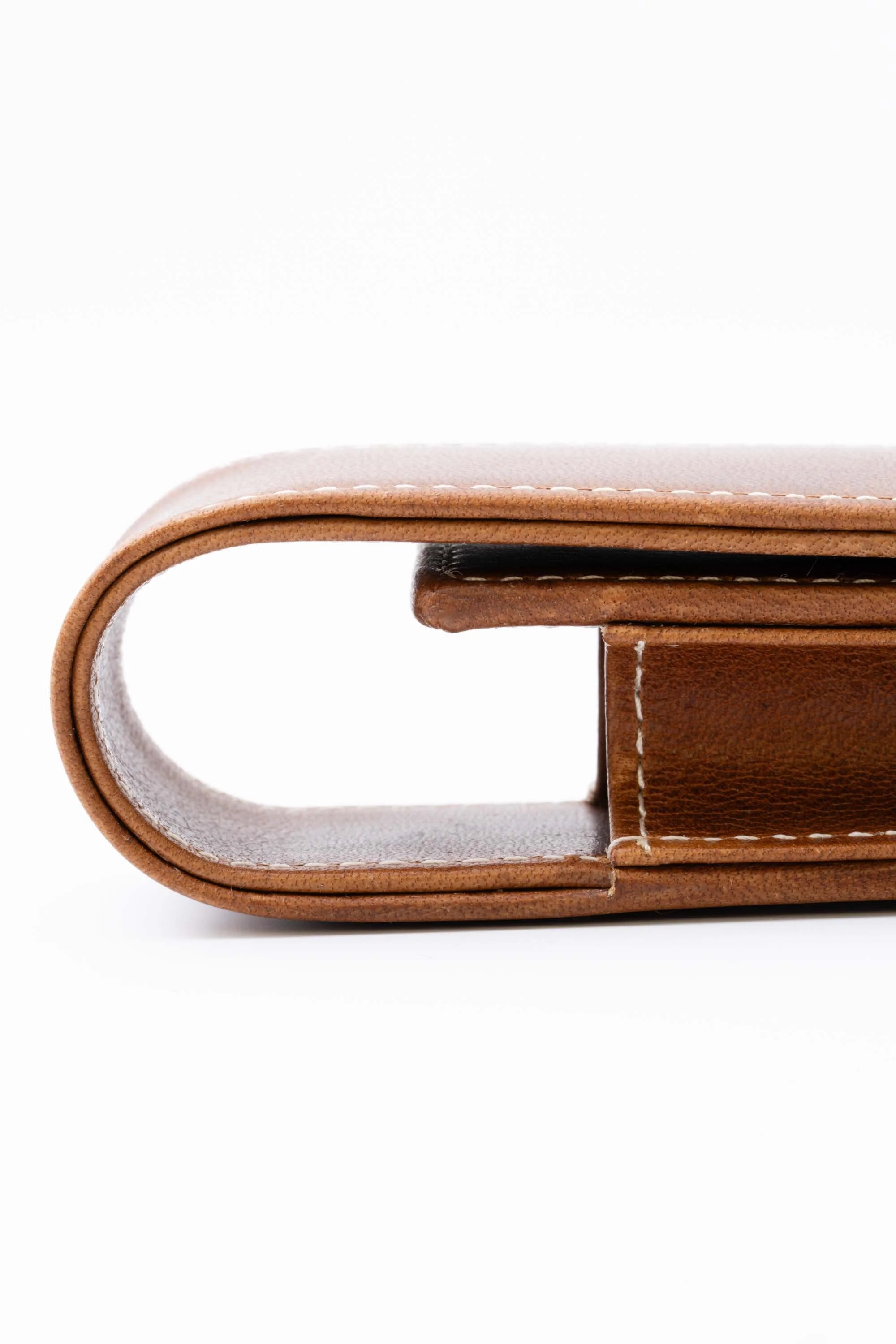 Saddle Brown Montecristo Full-Grain Leather Pen Case - Image 6