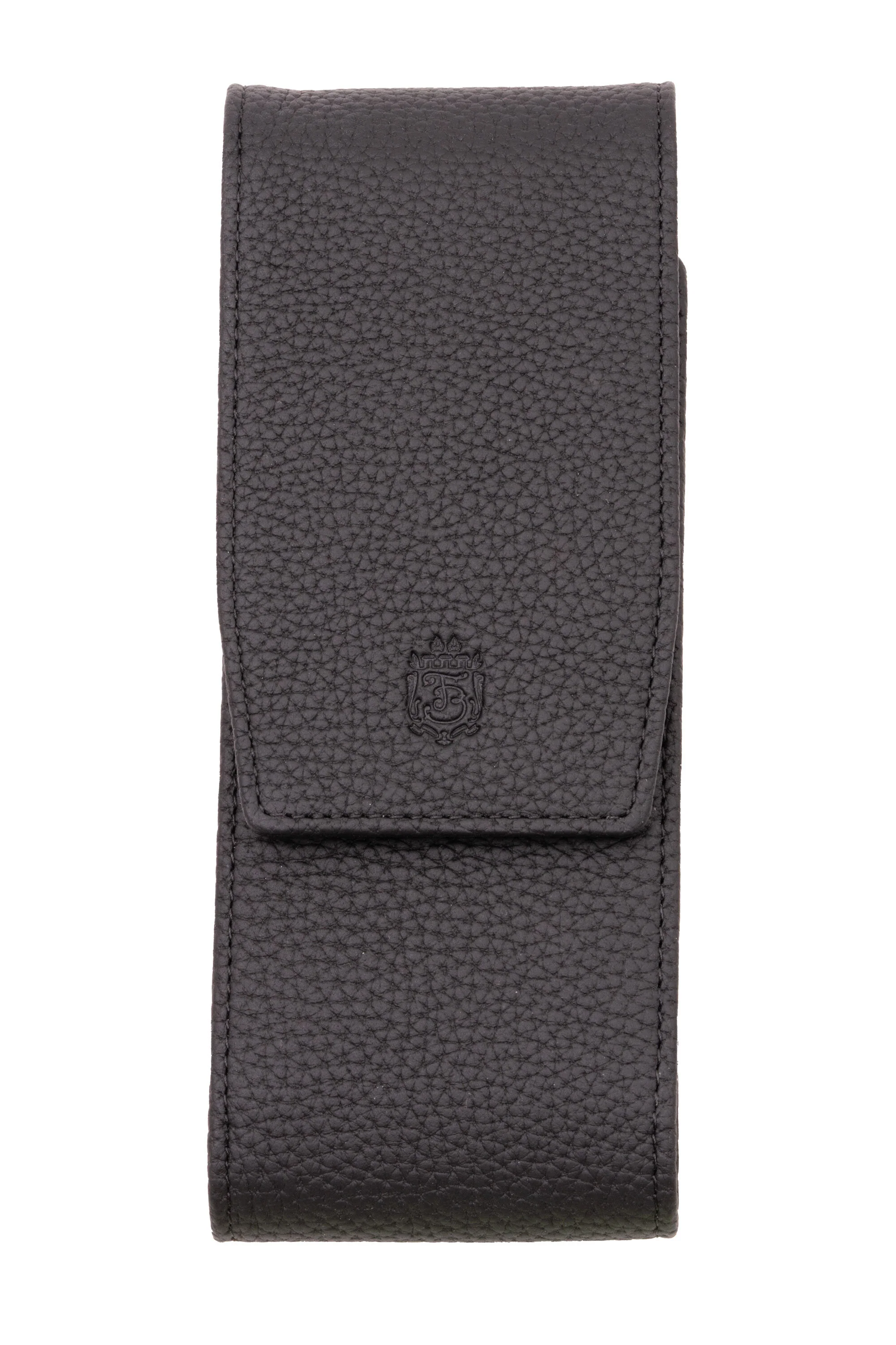 Black Full-Grain Togo Leather Pen Case - Image 9
