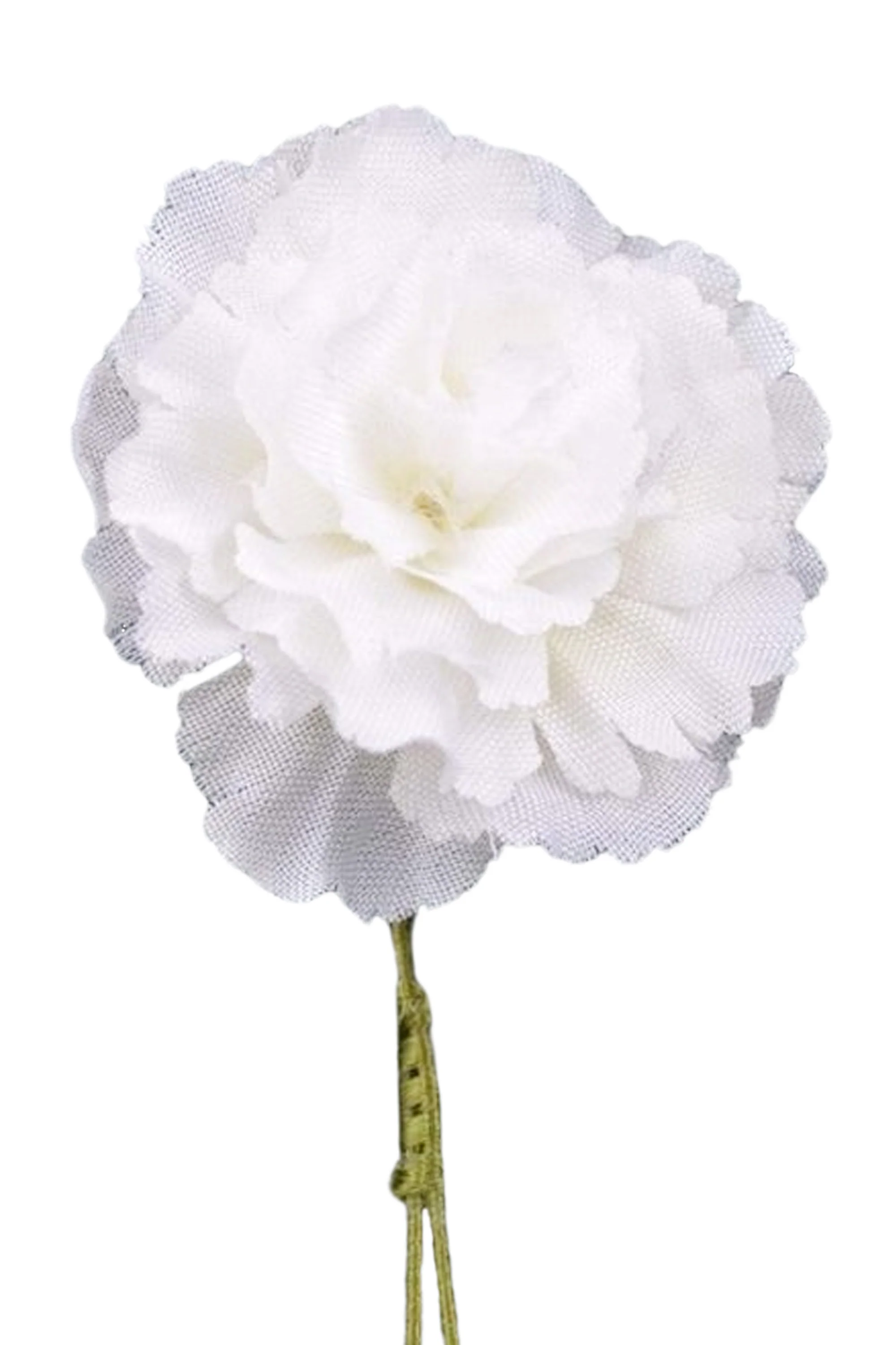 Life-Size White Carnation Boutonnière Flower - Image 7